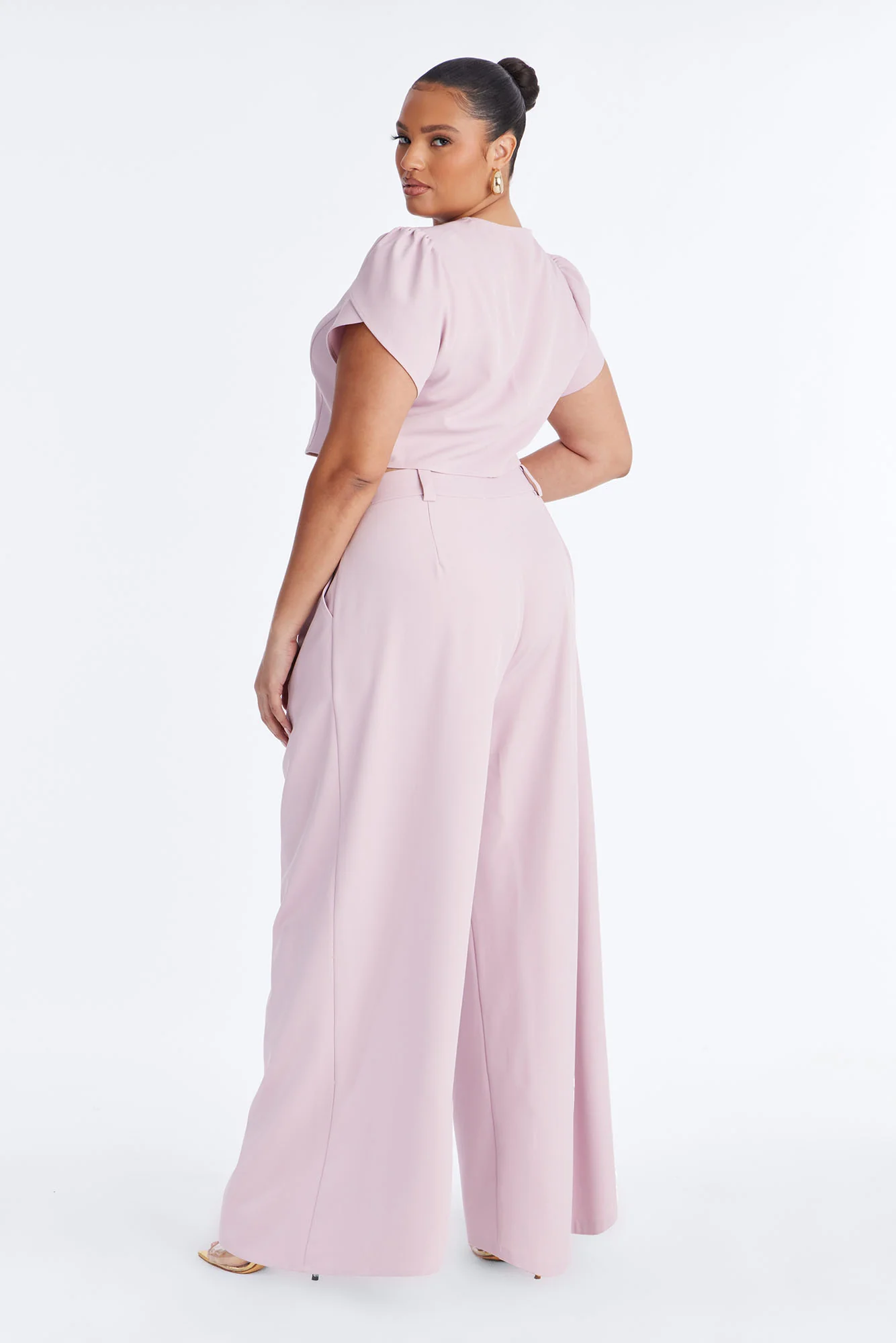 The Perfect Day Wide Leg Pant Set - Pink - Image 8