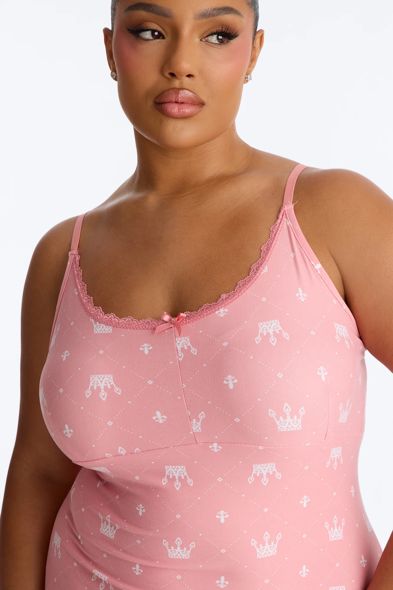 The Queen Is Sleeping PJ Nightgown - Pink - Image 6