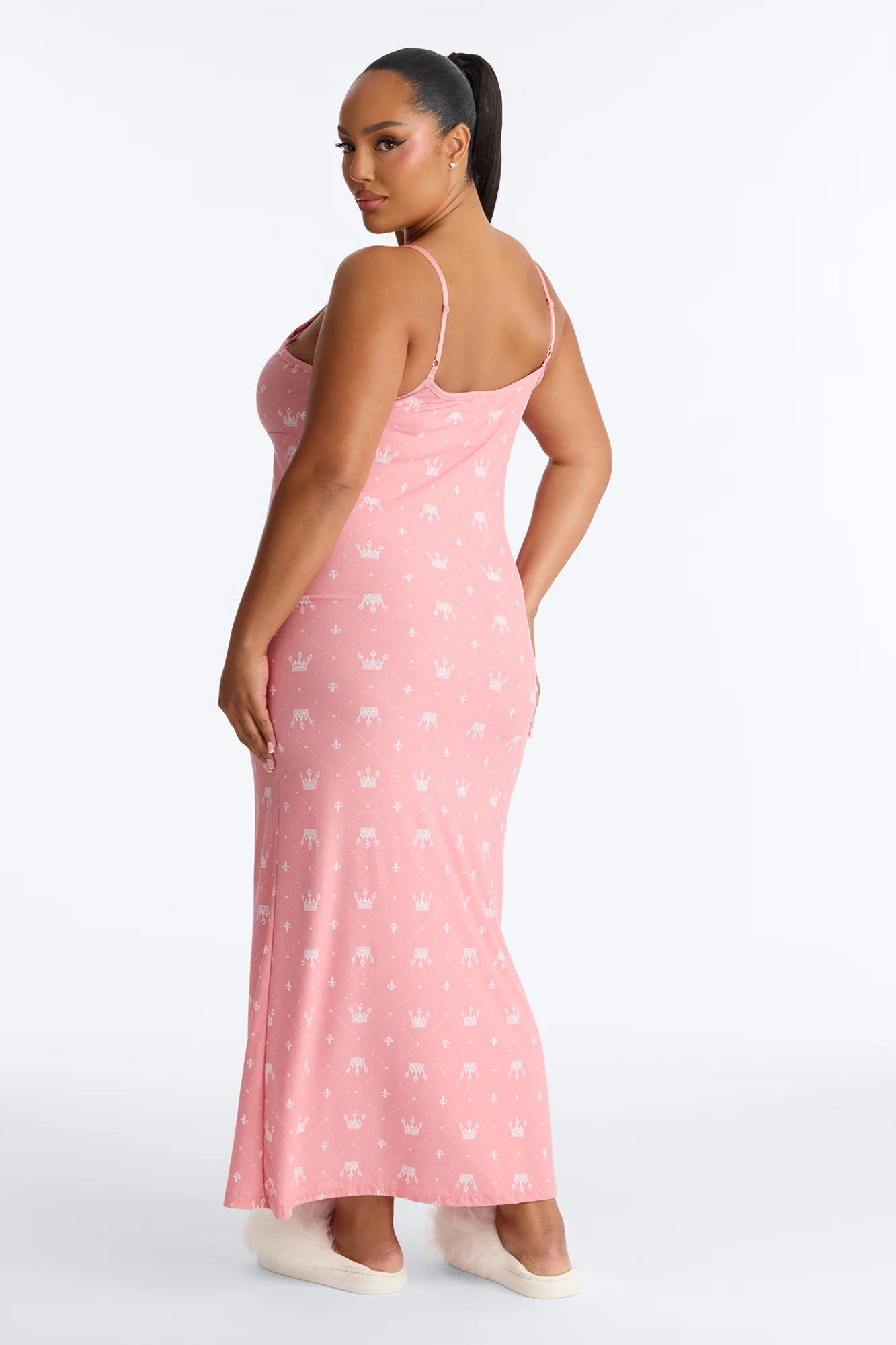 The Queen Is Sleeping PJ Nightgown - Pink - Image 7