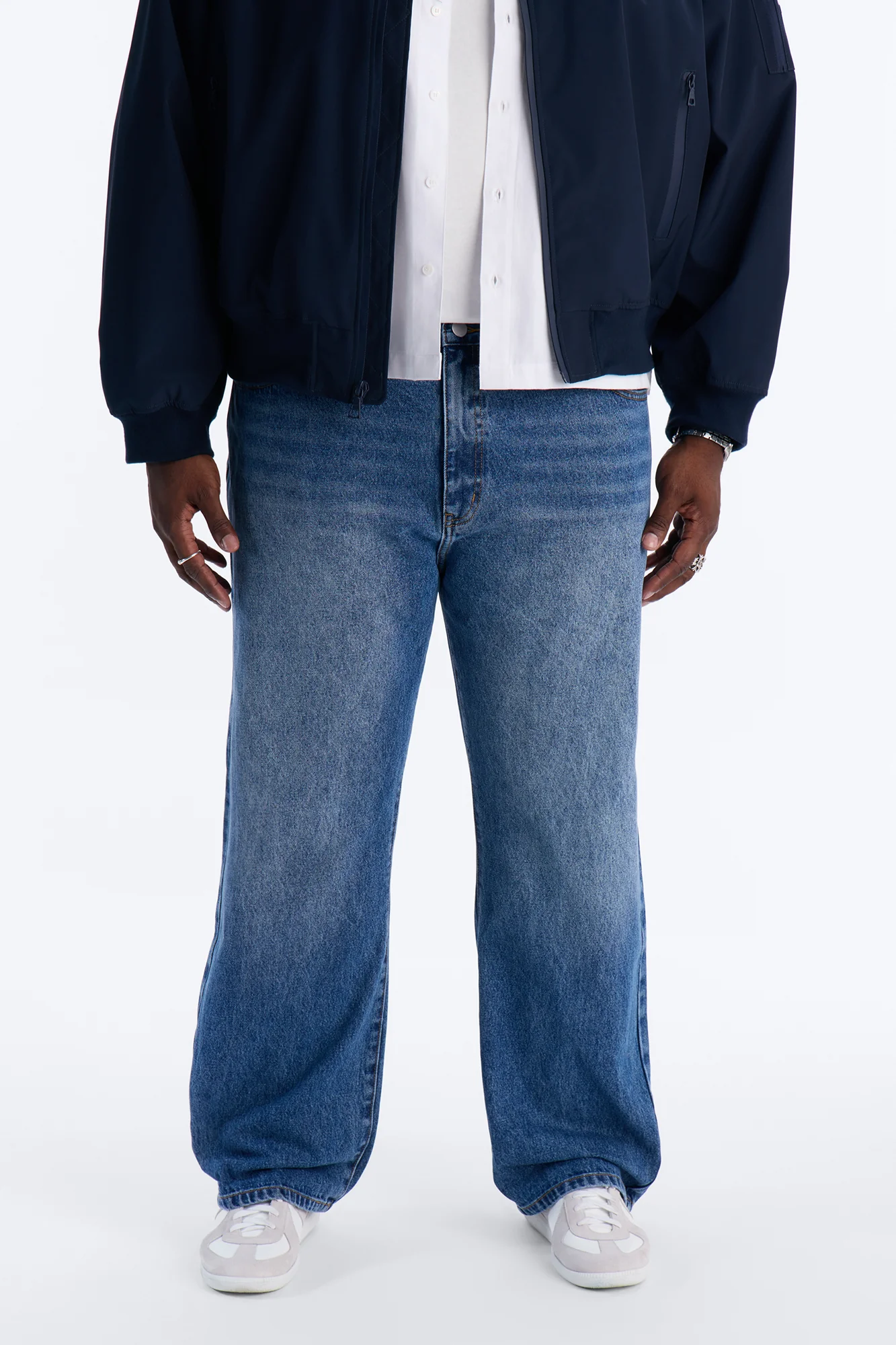 The Staple Baggy Jean - Medium Blue Wash - Image 5