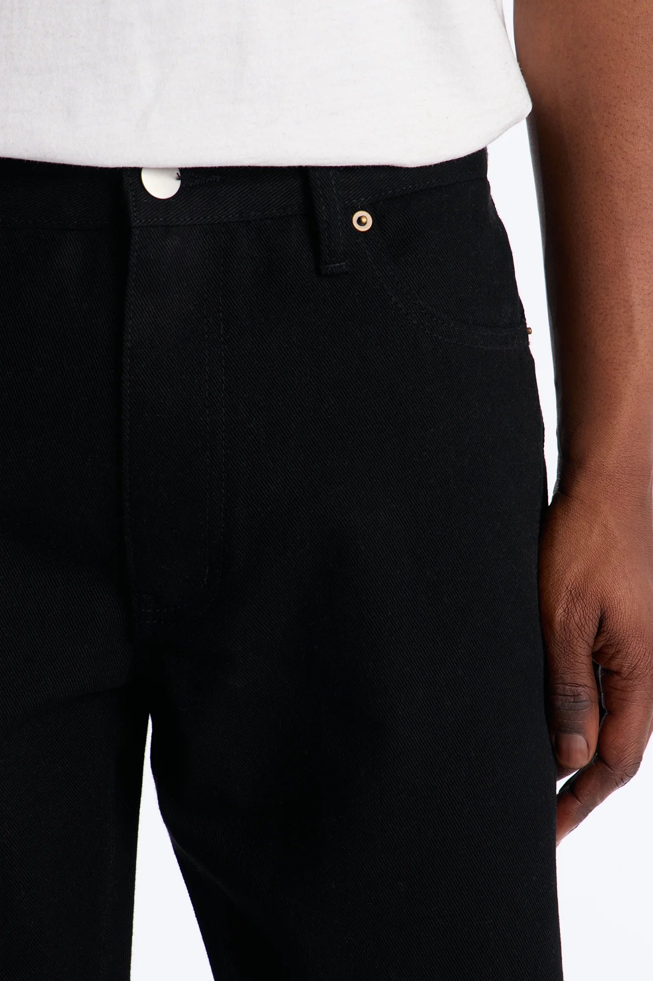 The Staple Straight Jean - Black - Image 3
