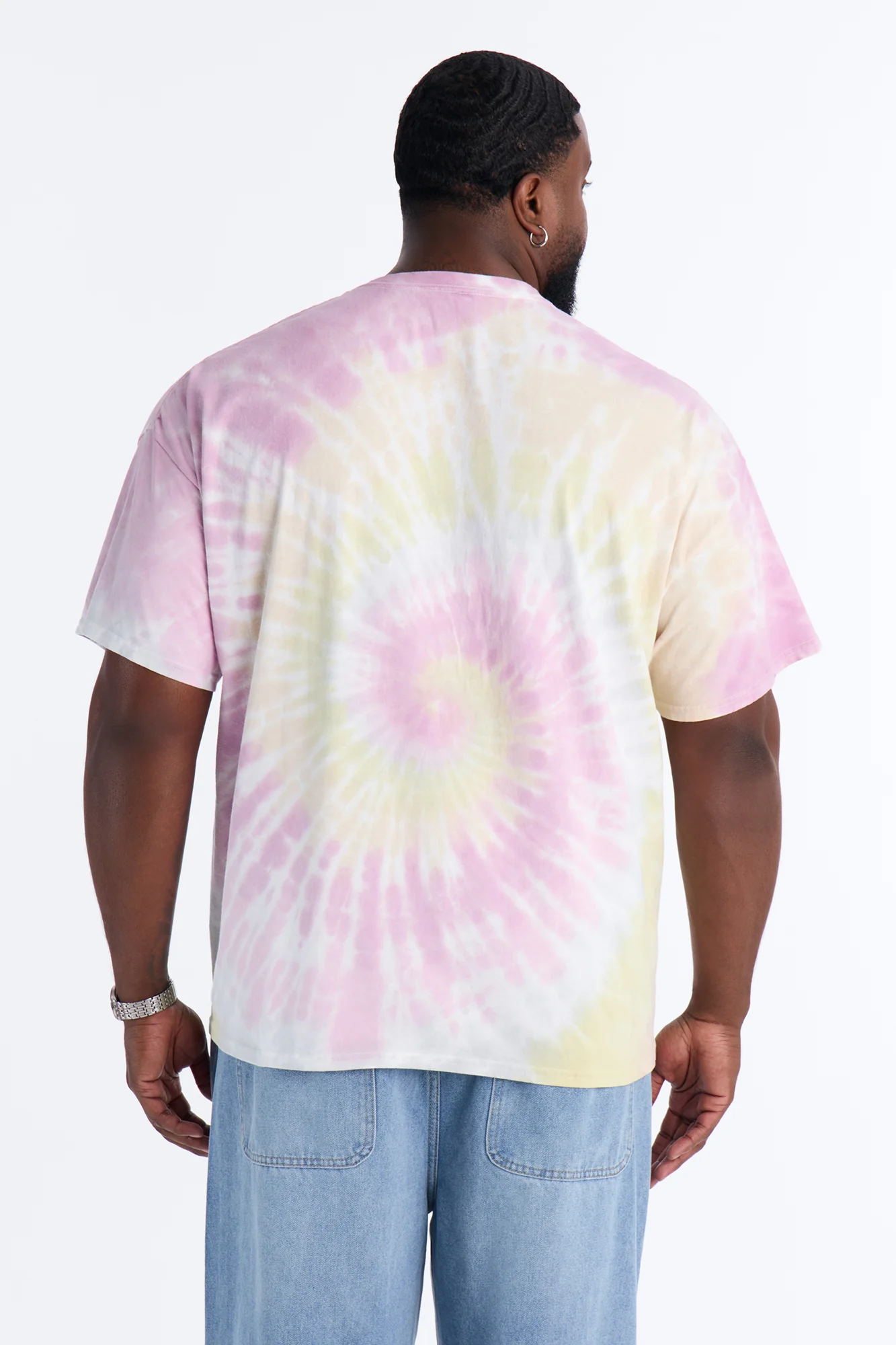 The Swirl Tie Dye Oversized Tee - Multi Color - Image 8