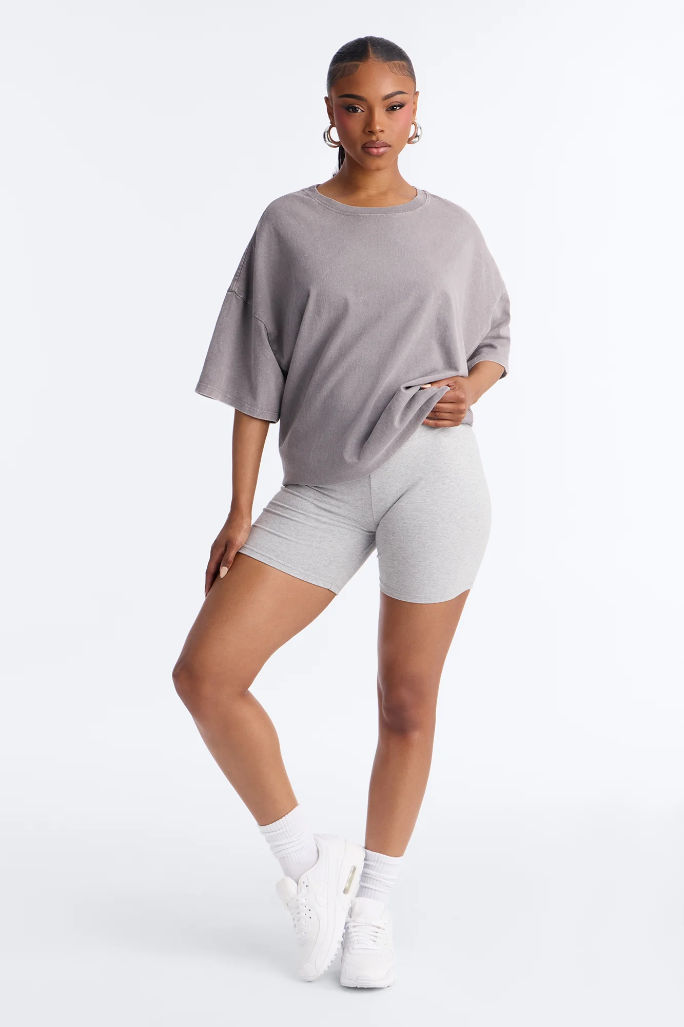 The Washed Oversized Tee - Grey