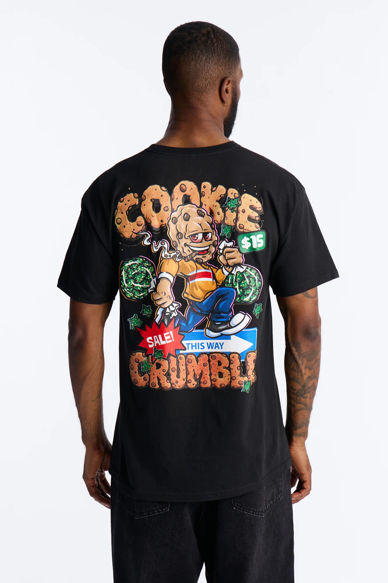 This Way Cookie Crumble Short Sleeve Tee - Black