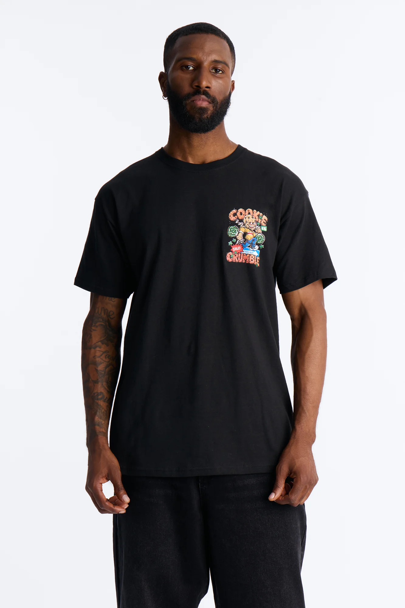 This Way Cookie Crumble Short Sleeve Tee - Black - Image 4