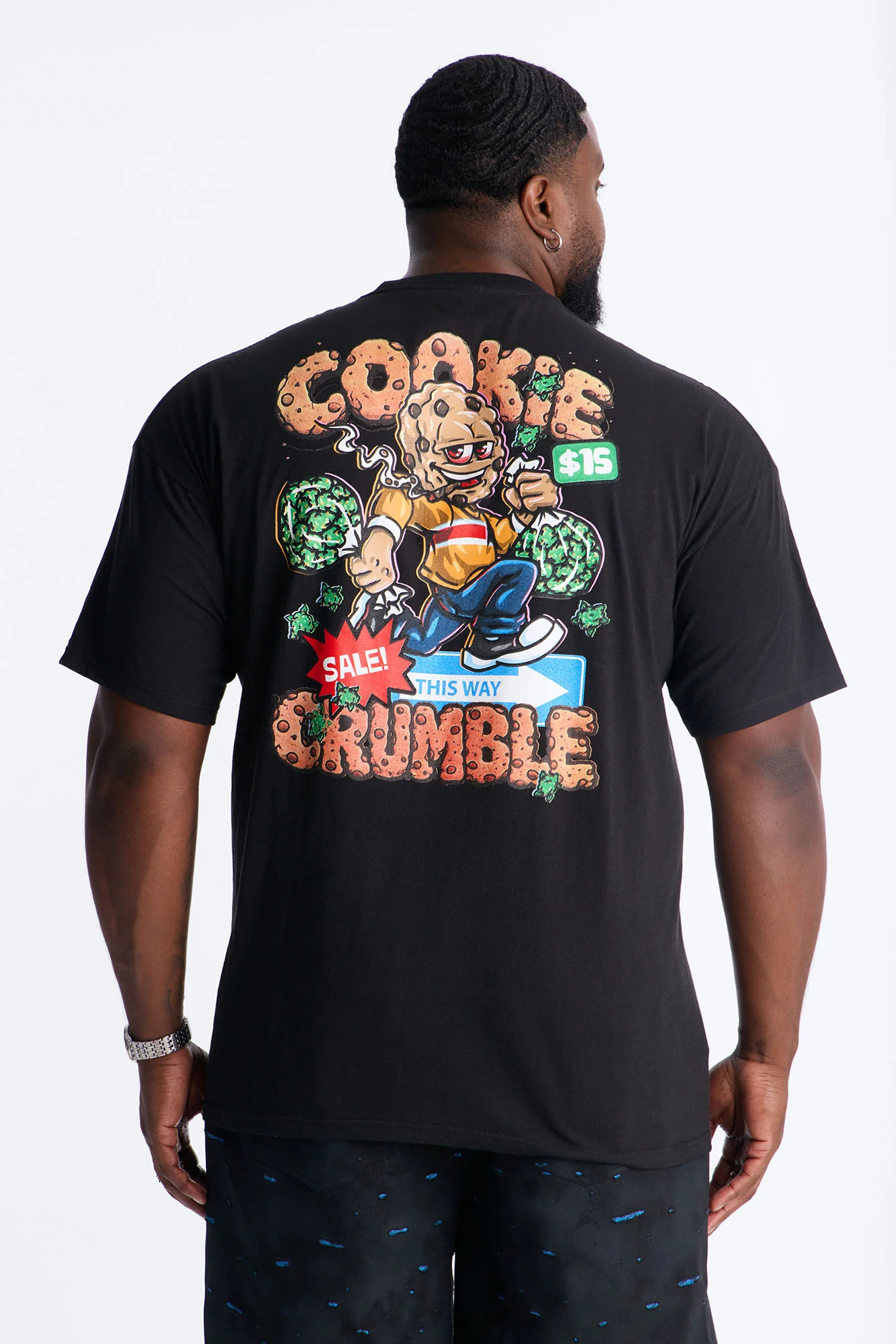 This Way Cookie Crumble Short Sleeve Tee - Black - Image 5
