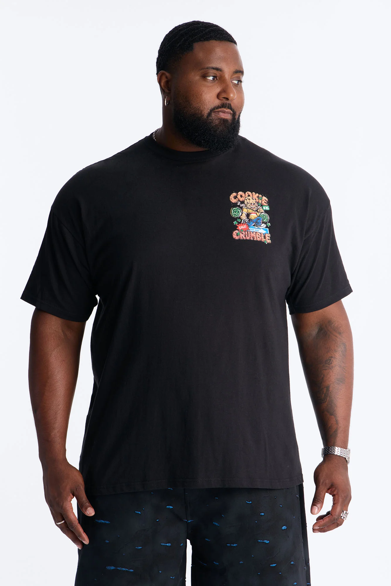 This Way Cookie Crumble Short Sleeve Tee - Black - Image 8