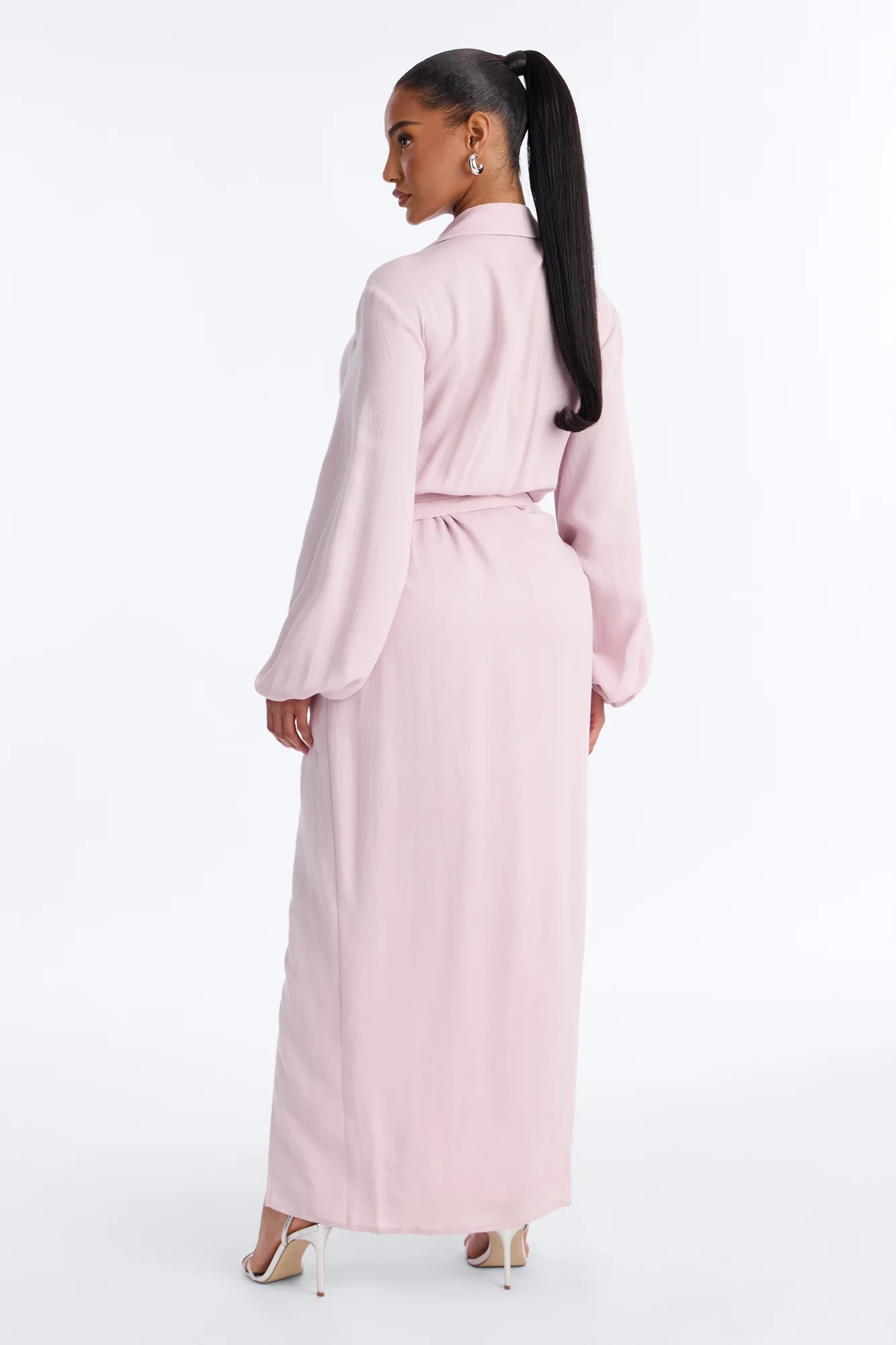 Tiana Shirt Maxi Dress - Lavender - Image 3