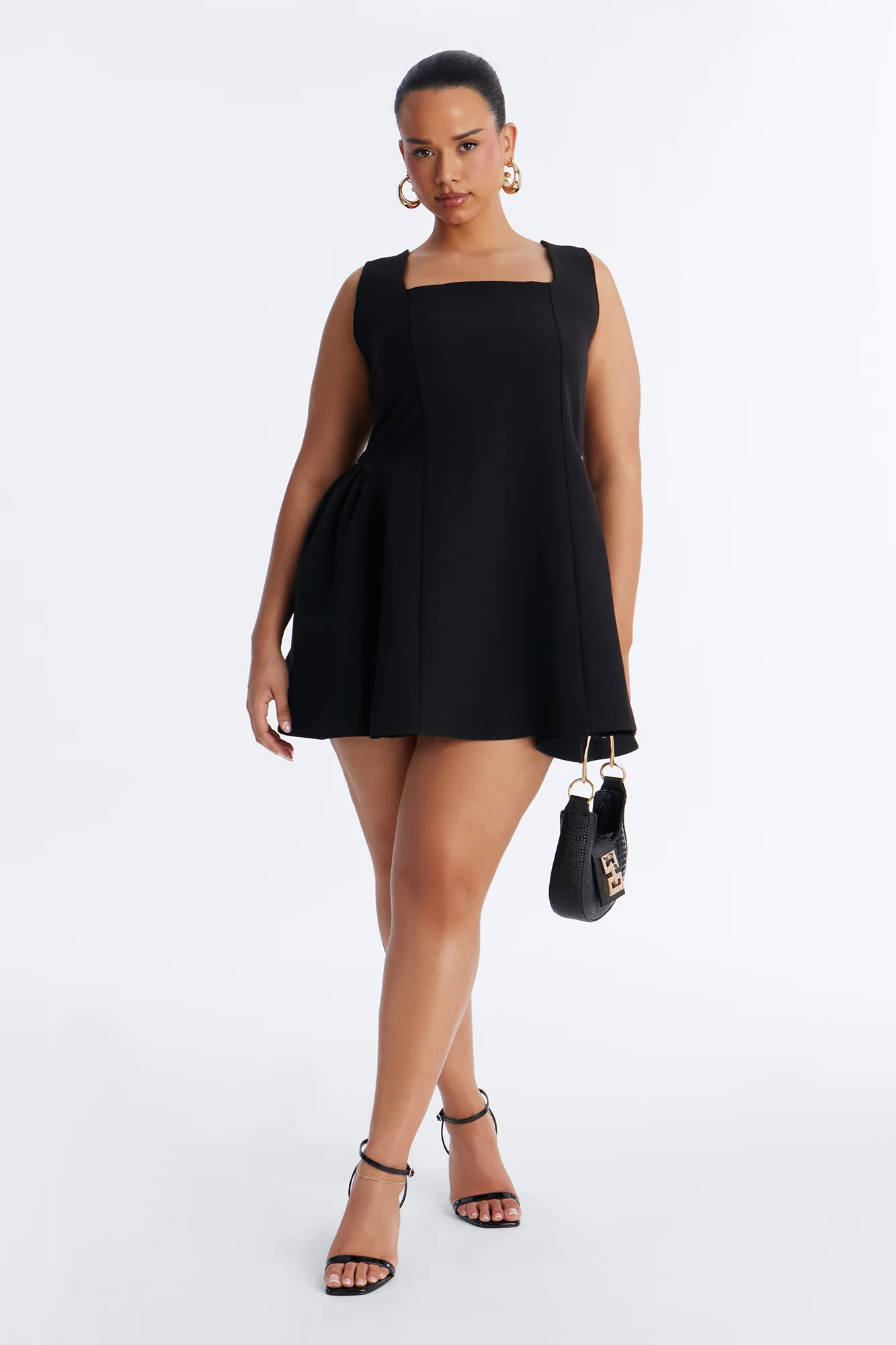 Tiana Sleeveless Mini Dress - Black - Image 5