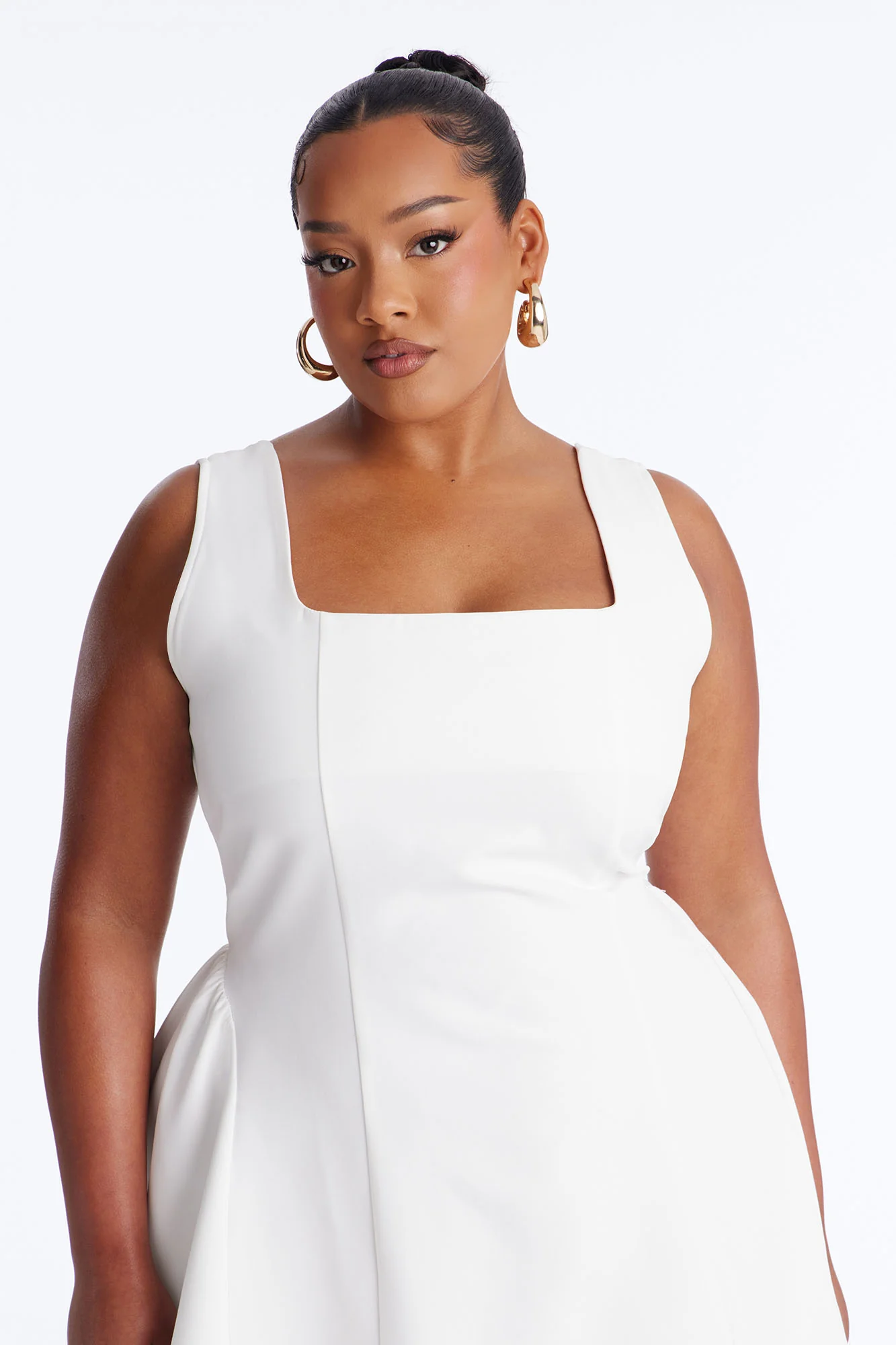 Tiana Sleeveless Mini Dress - White - Image 6