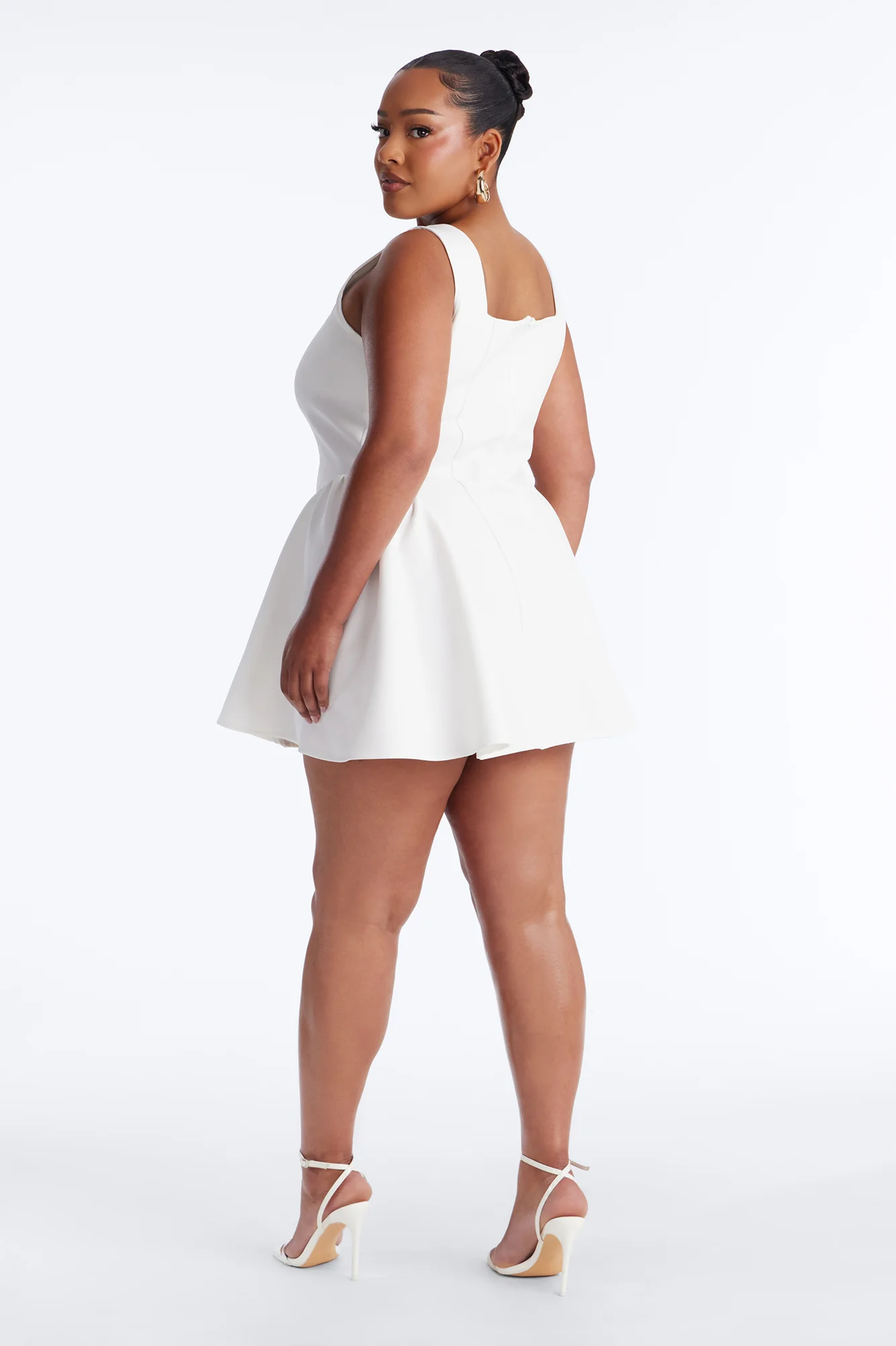 Tiana Sleeveless Mini Dress - White - Image 7