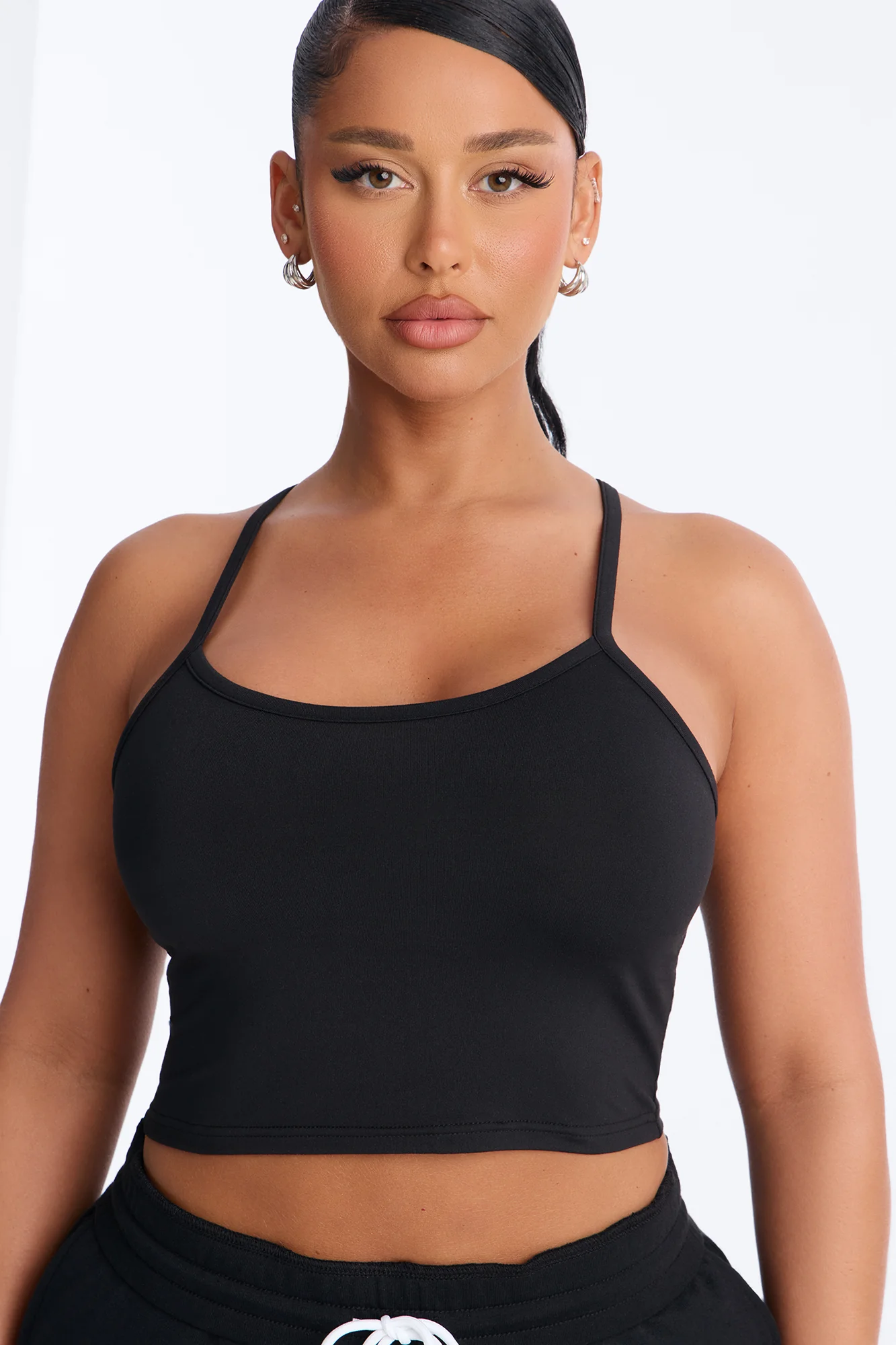 Tiana Wide Leg Pant Set - Black - Image 3