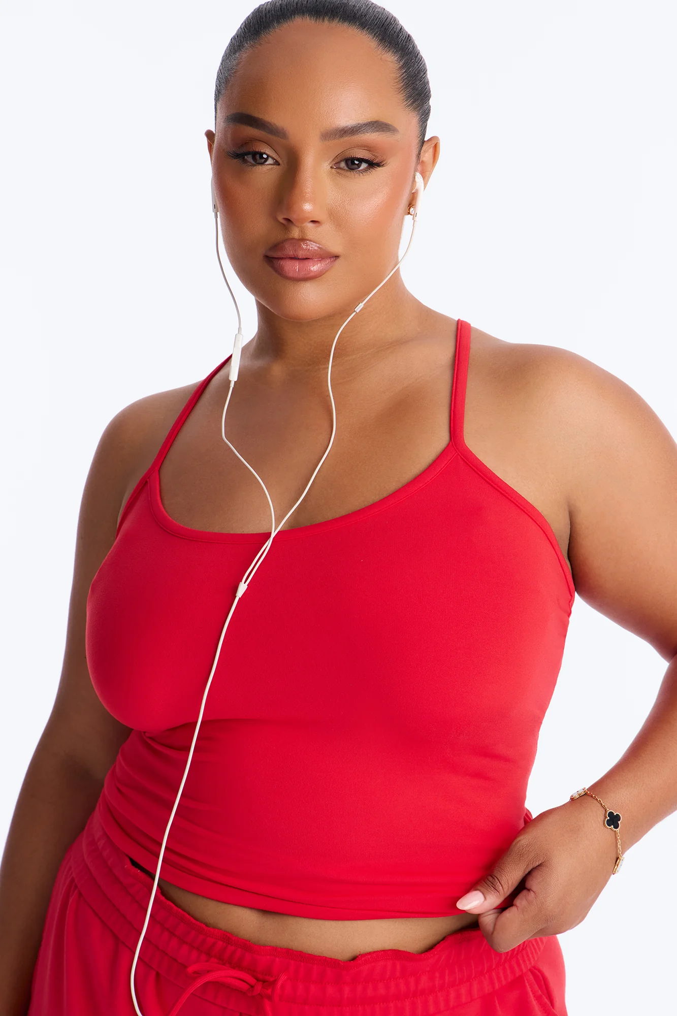 Tiana Wide Leg Pant Set - Red - Image 6