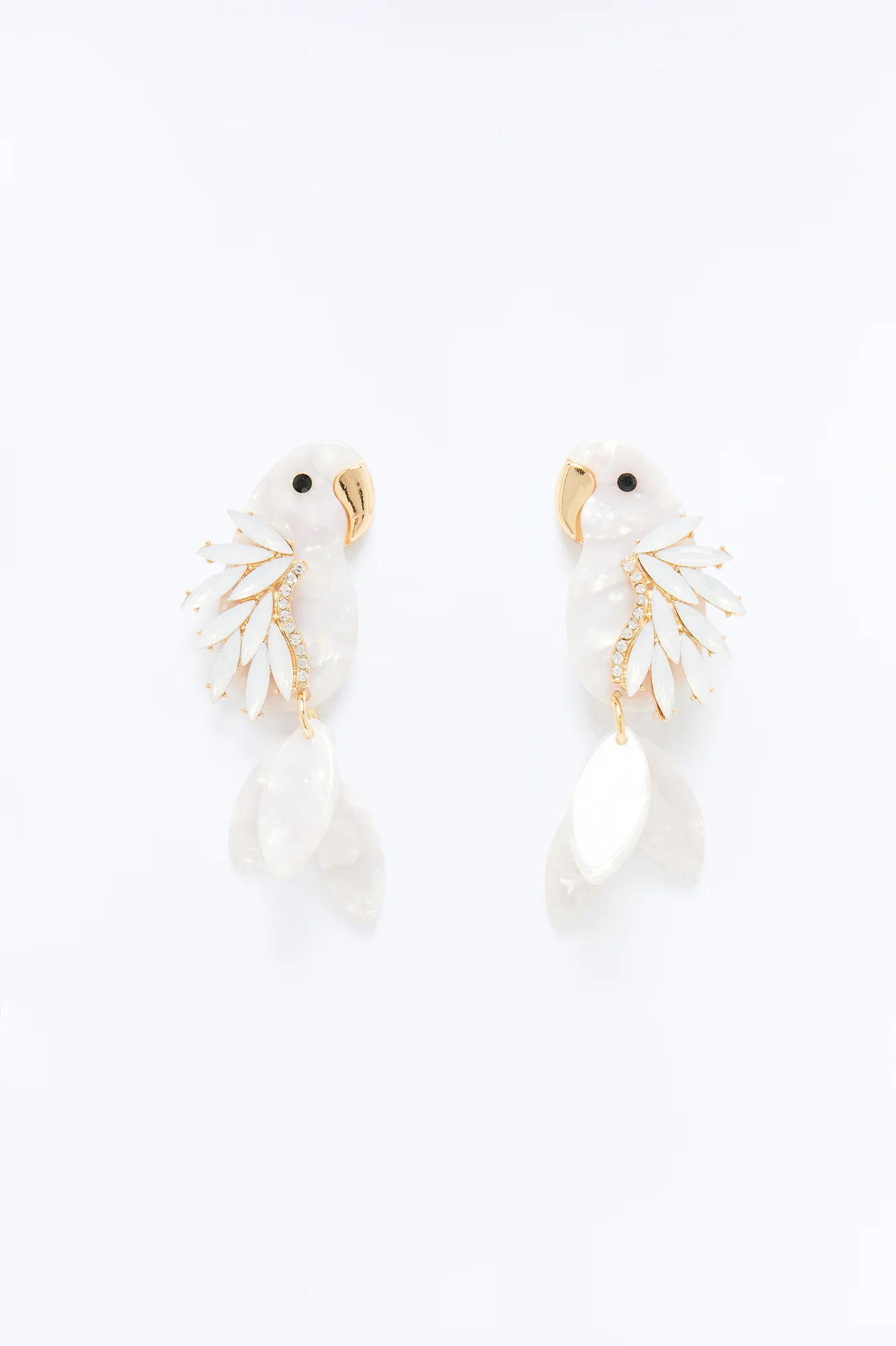 Tiki Time Earrings - White - Image 3