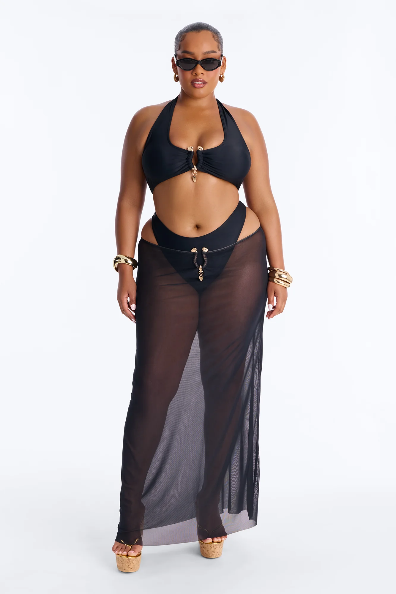 Till Sunrise Bikini And Coverup Skirt - Black - Image 7