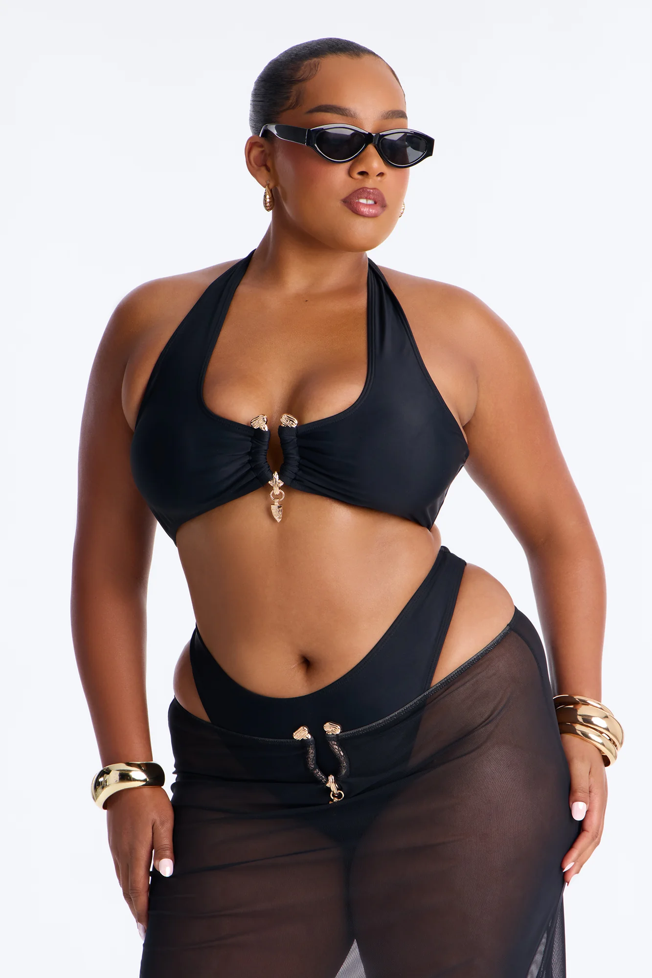 Till Sunrise Bikini And Coverup Skirt - Black - Image 8