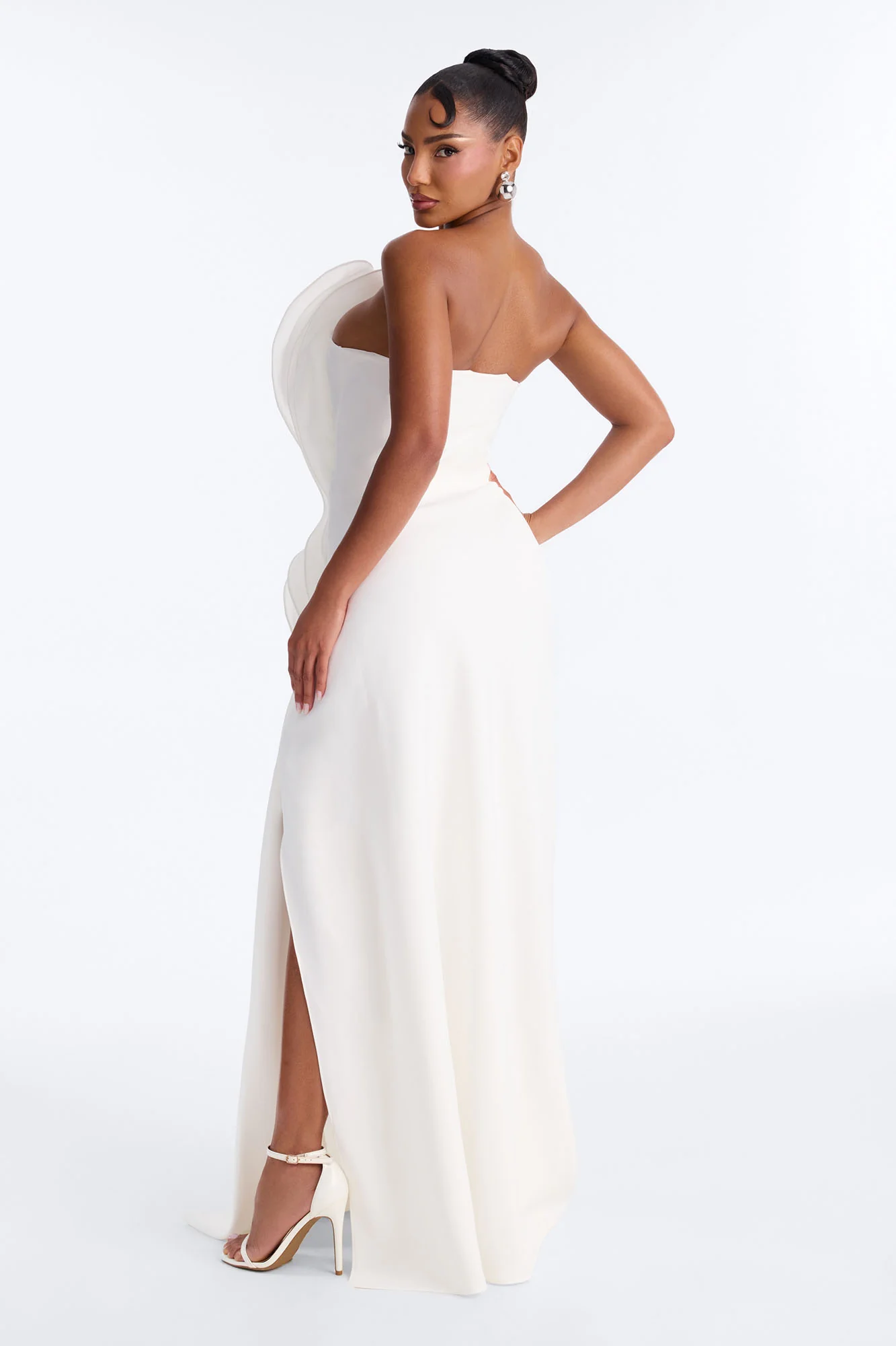Timeless Era Ruffle Gown - White - Image 4
