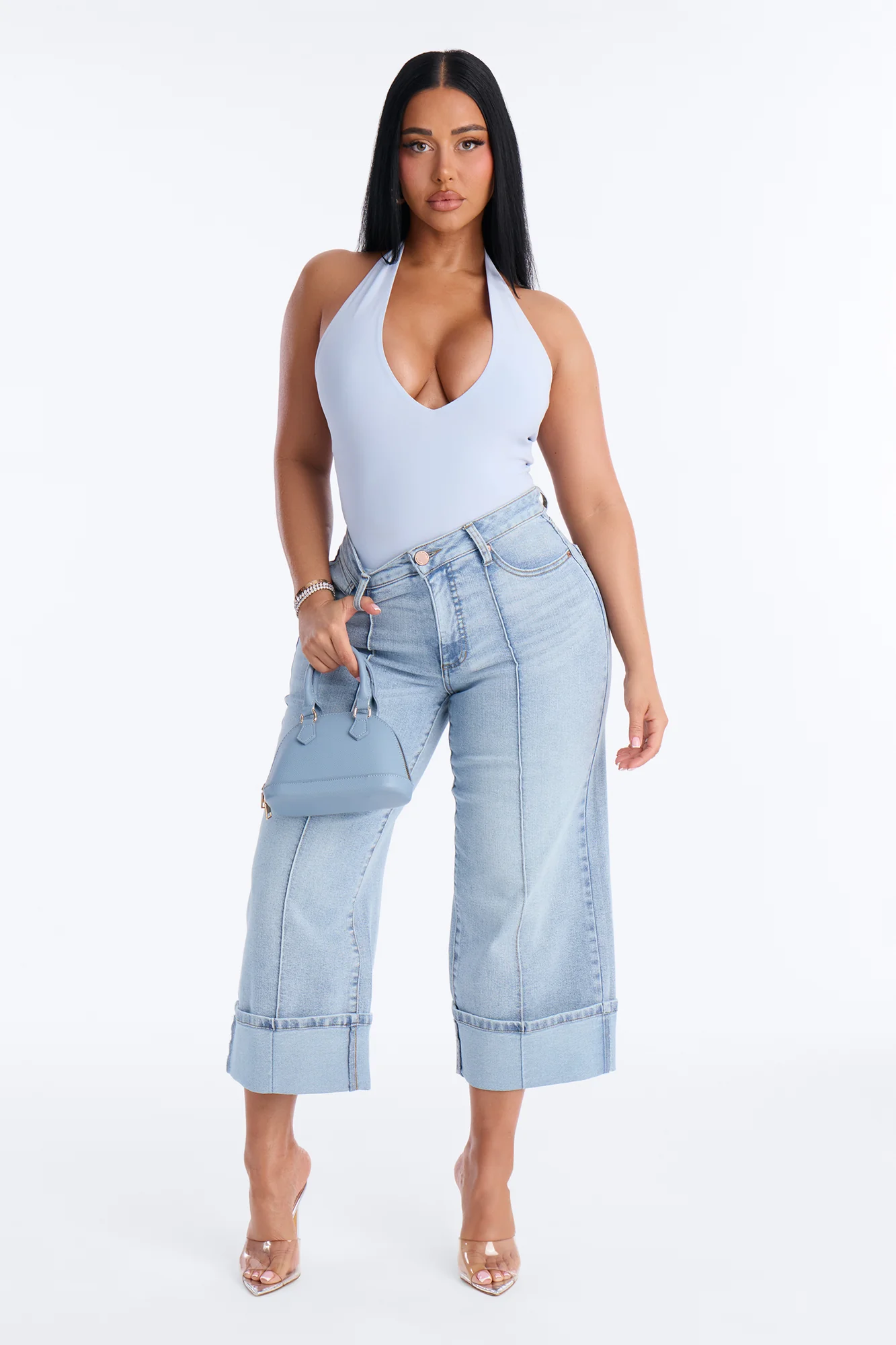Tokyo Bodysuit - Dusty Blue - Image 2