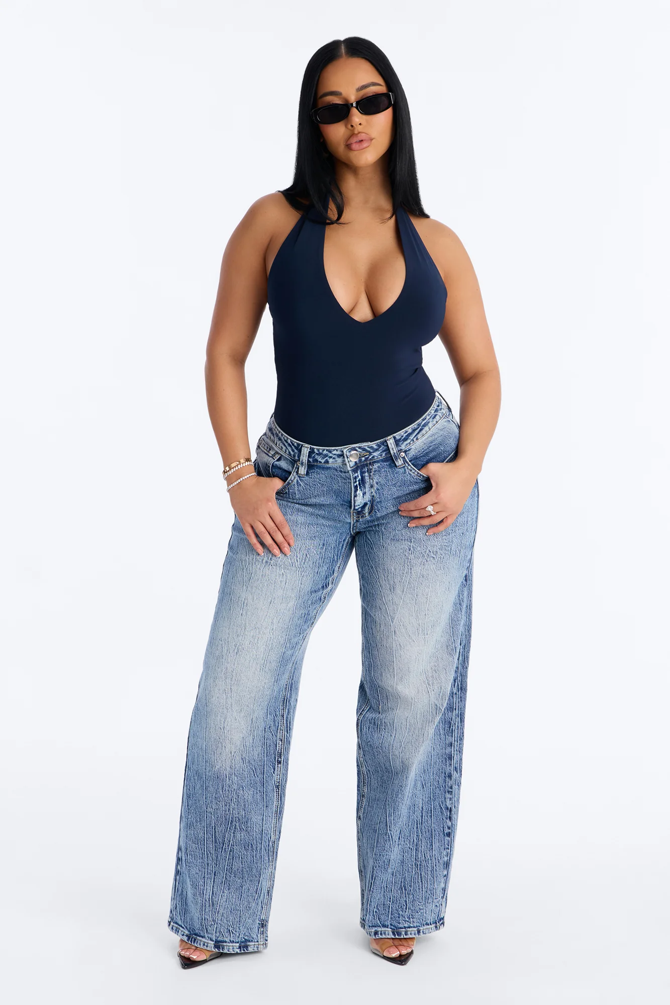 Tokyo Bodysuit - Navy - Image 2