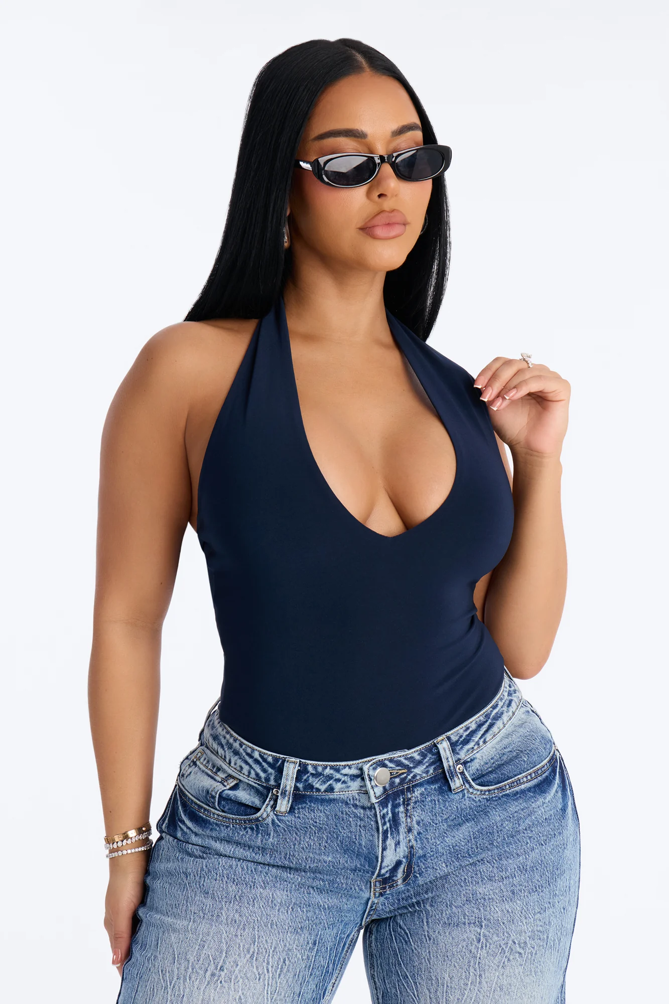 Tokyo Bodysuit - Navy - Image 3