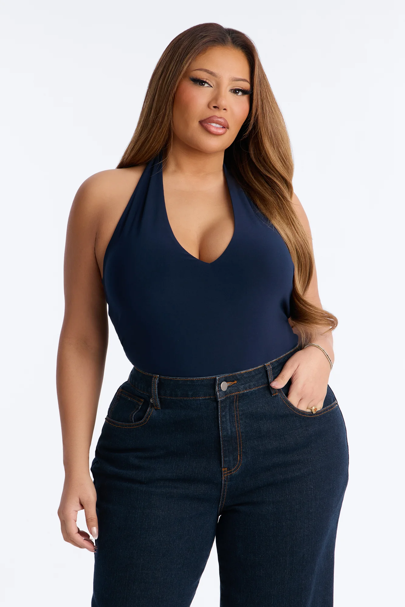Tokyo Bodysuit - Navy - Image 7