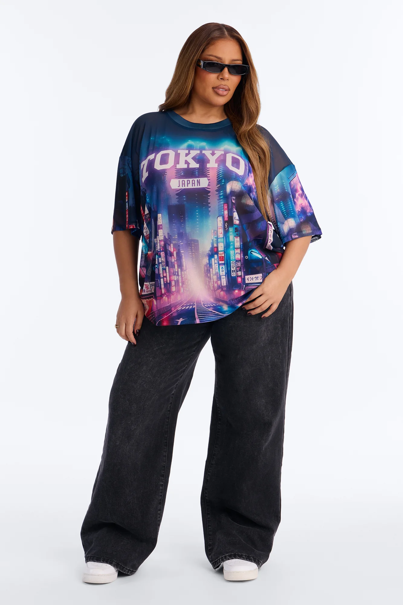 Tokyo Japan Mesh Tee - Navy/combo - Image 6