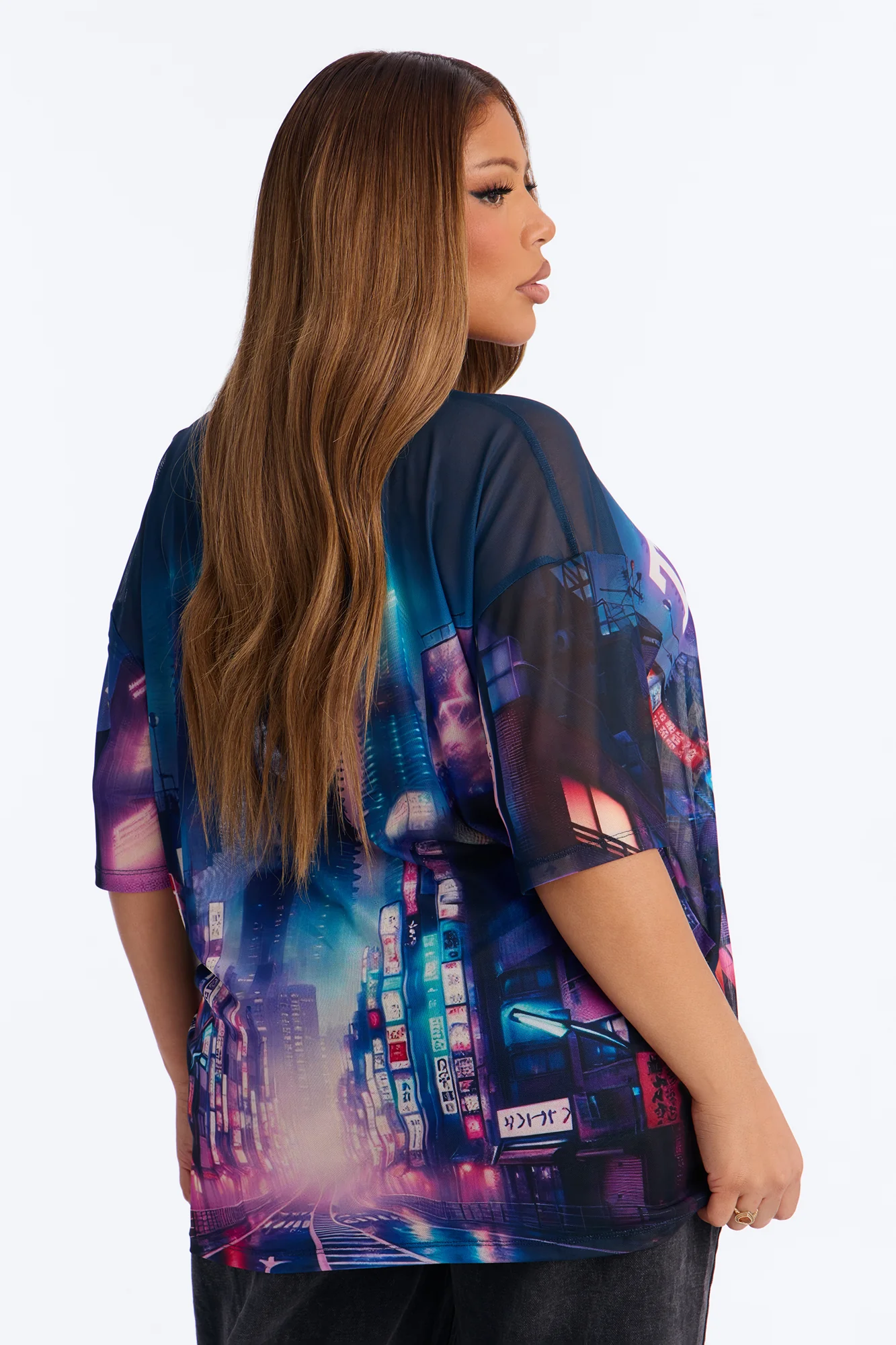 Tokyo Japan Mesh Tee - Navy/combo - Image 8