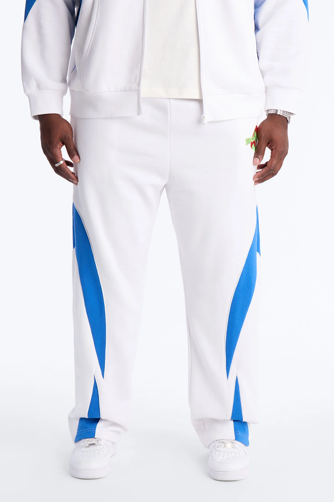 Space Jam Toon Squad Paneled Straight Sweat Pants - White - Image 4