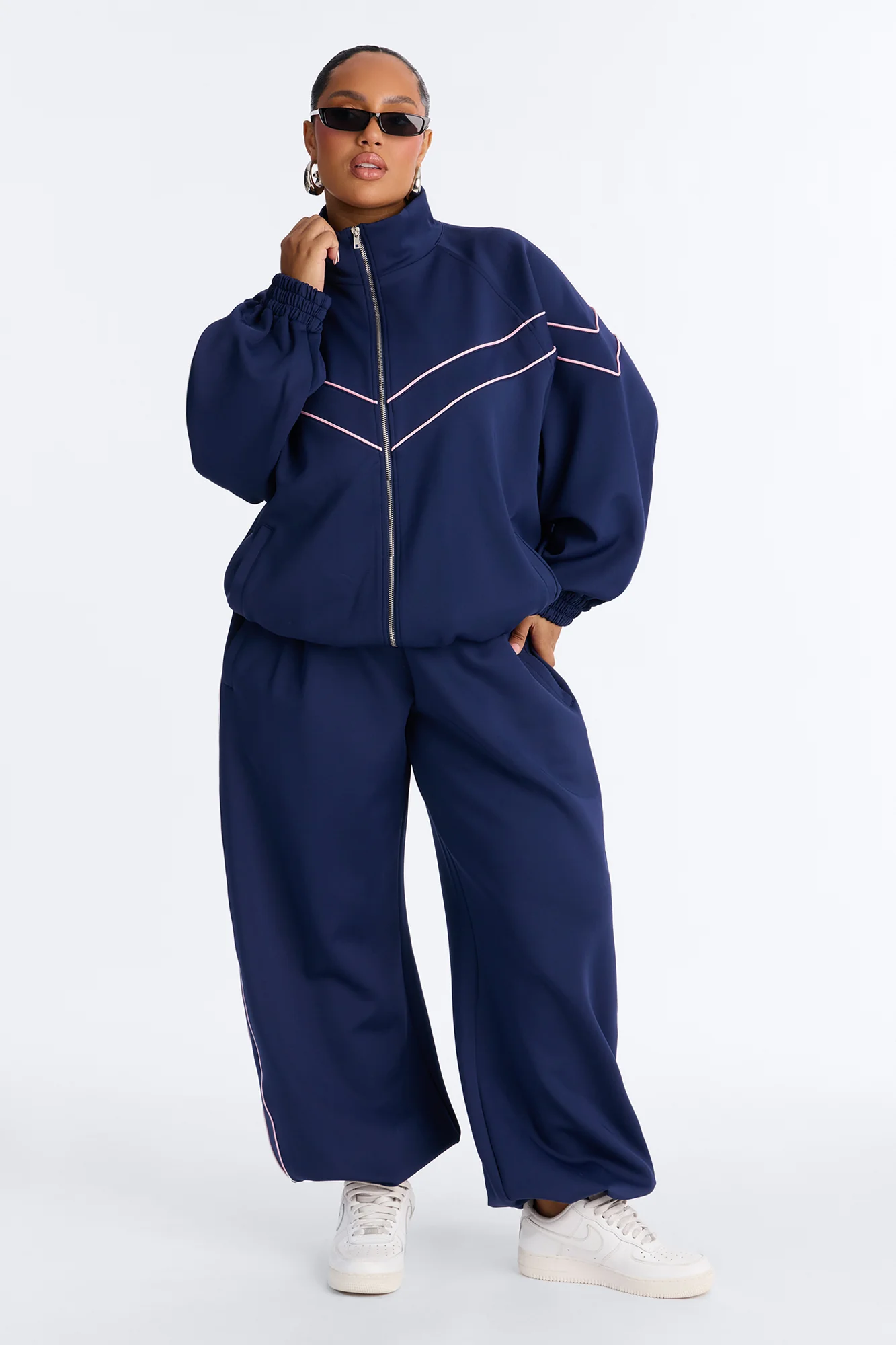 Track Record Pant Set - Navy - Image 5
