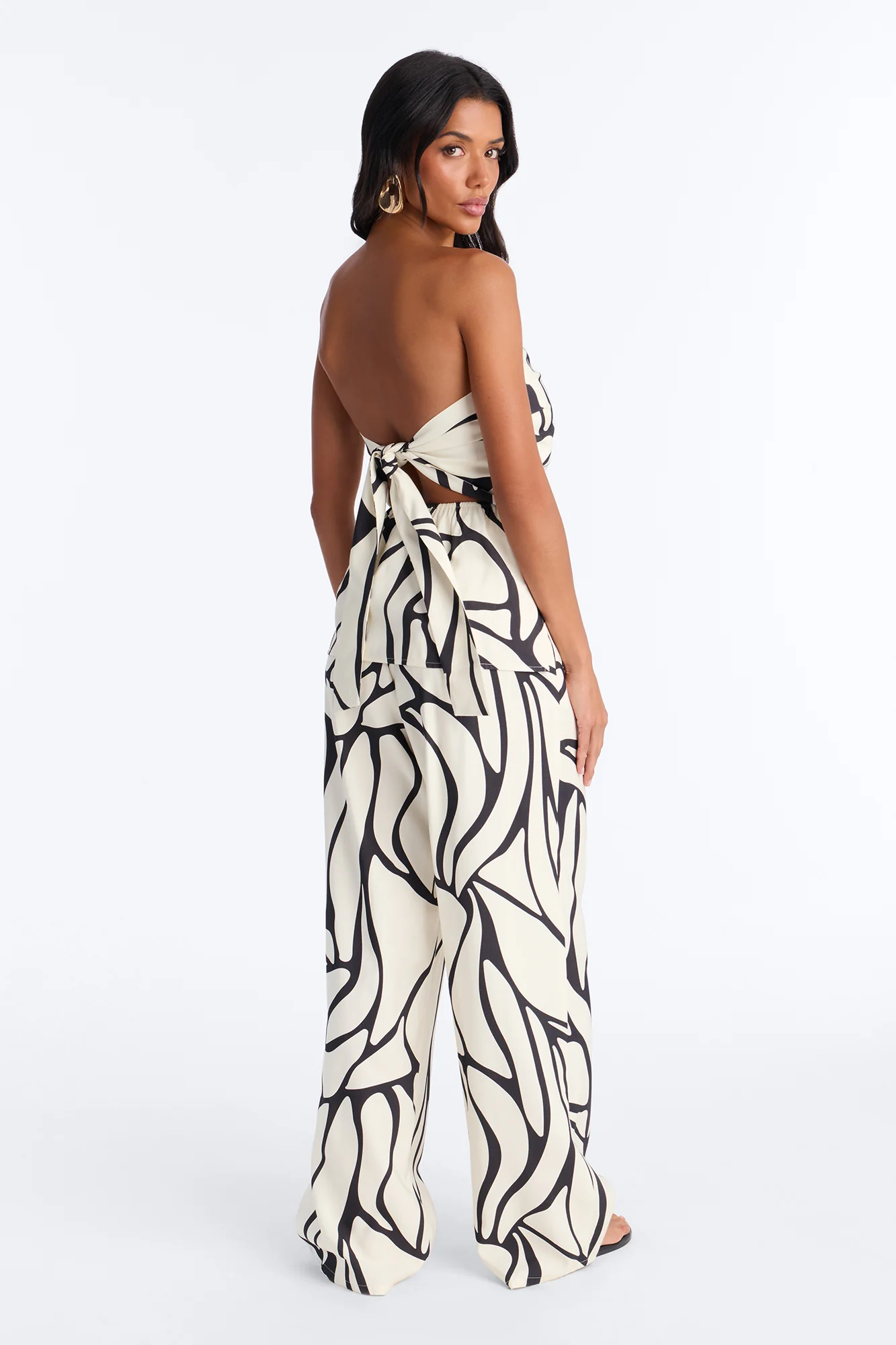 Tracy Strapless Pant Set - Ivory - Image 4