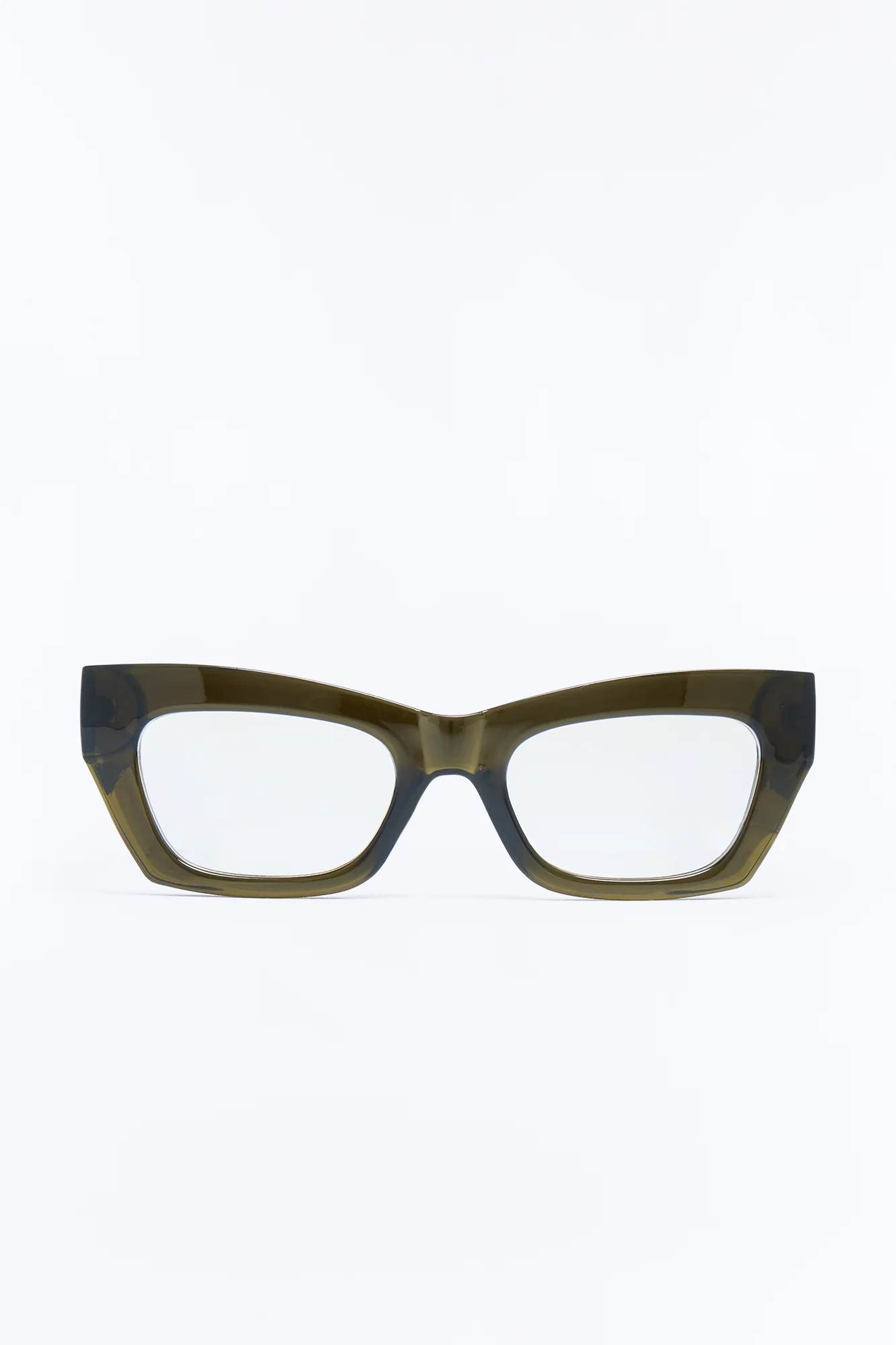Trendiest In The Office Blue Light Glasses - Olive - Image 3
