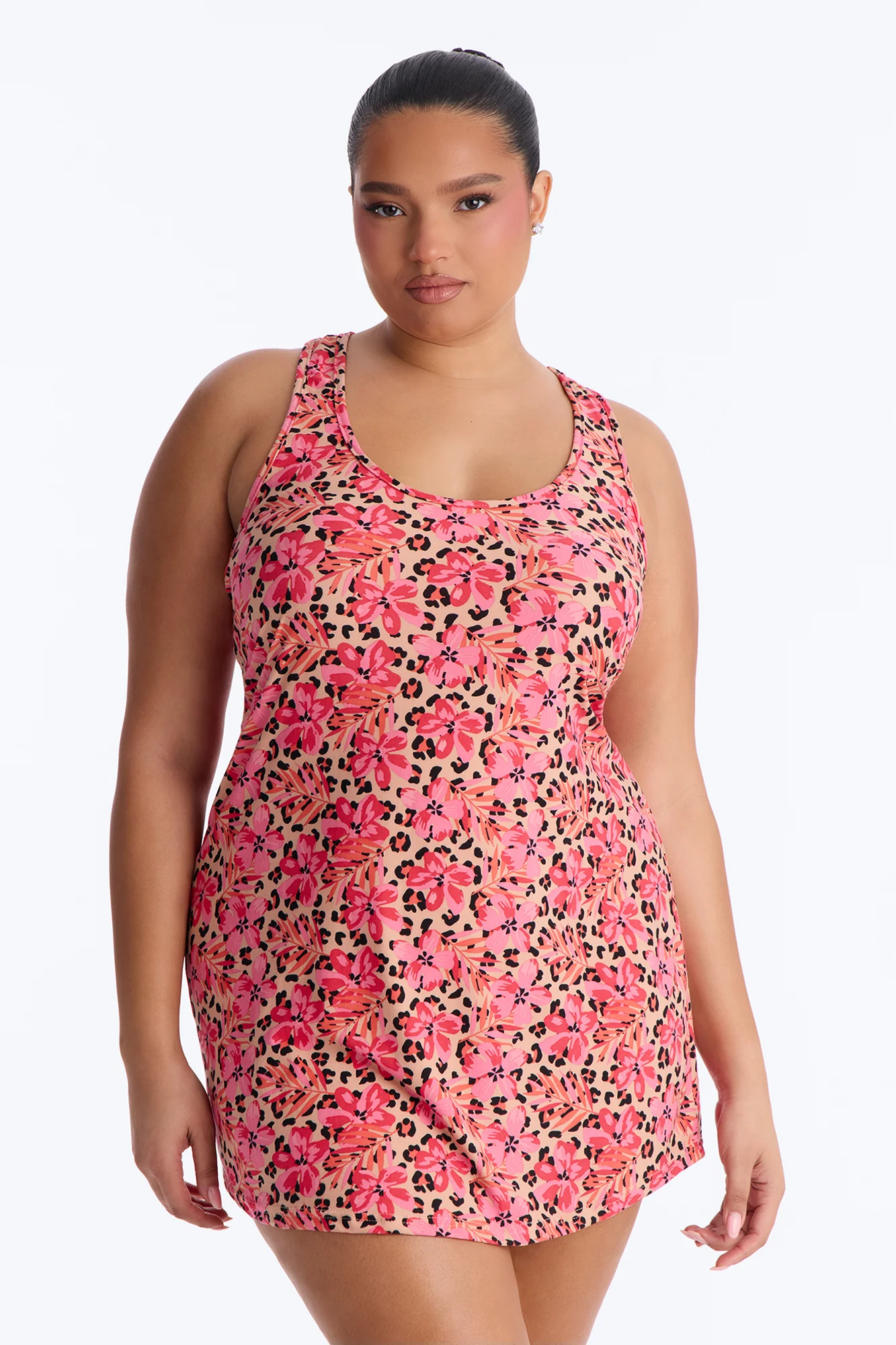 Tropic Dreams PJ Sleep Dress - Orange/combo - Image 4