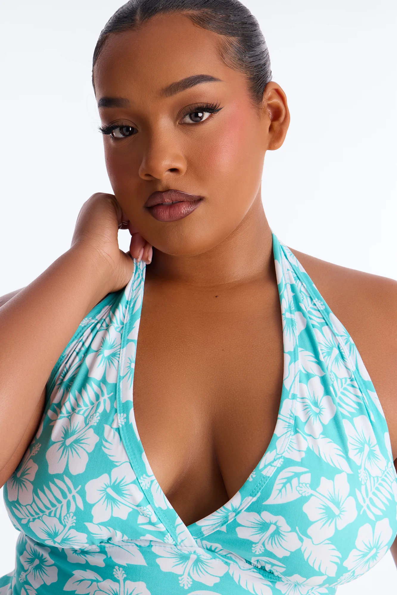 Tropical Beauty PJ Short Set - Turquoise/combo - Image 5
