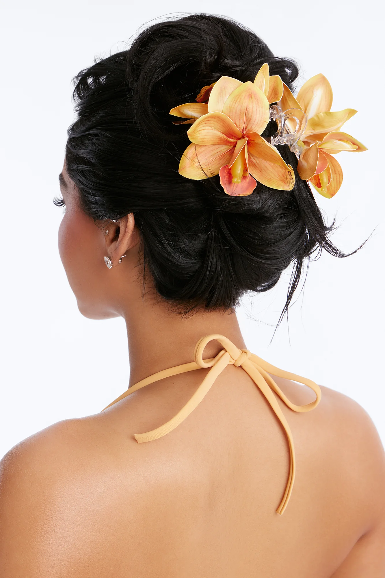 Tropical Sunset Hair Claw Clip - Orange