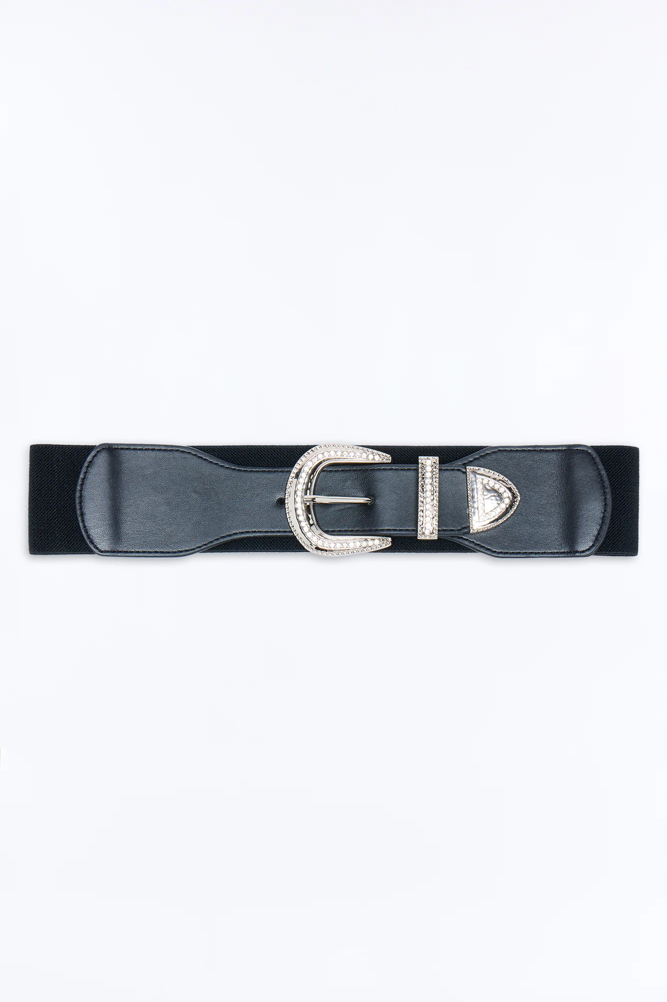 True Feelings Wide Stretch Belt - Black - Image 3