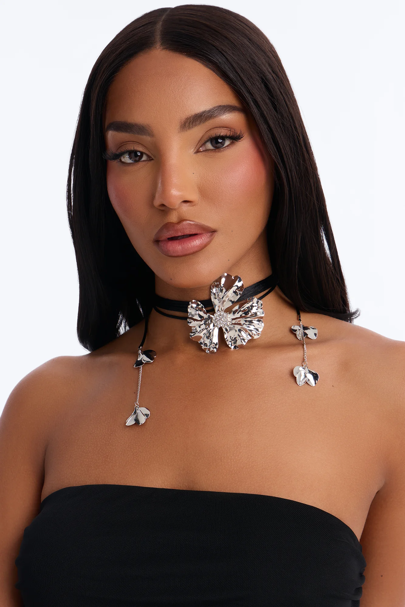 Truly Madly Deeply Wrap Around Choker - Black/Silver - Image 2