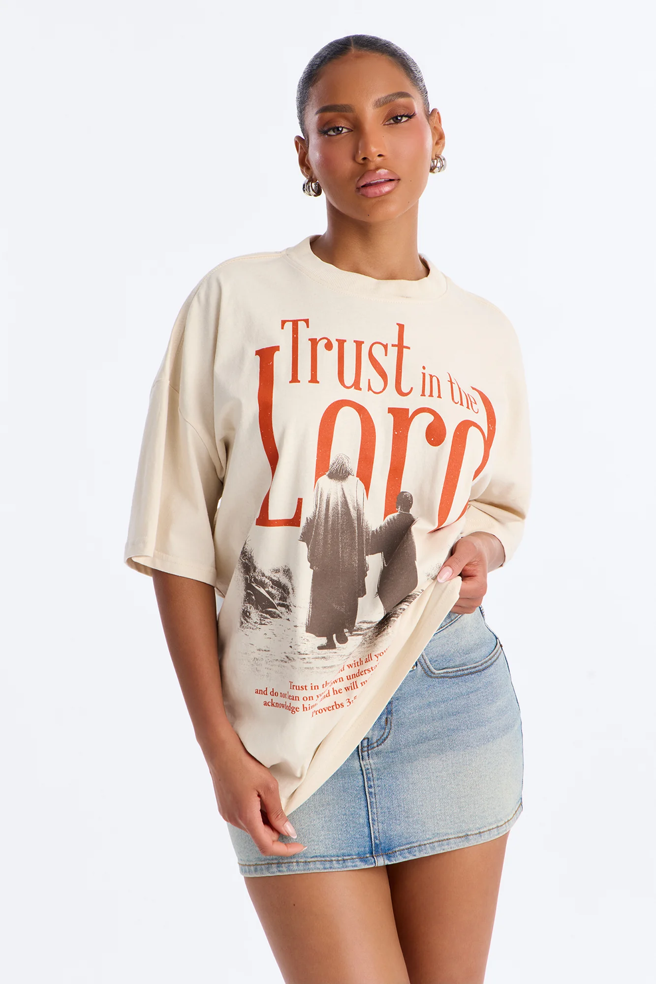 Trust In The Lord Tee - Off White