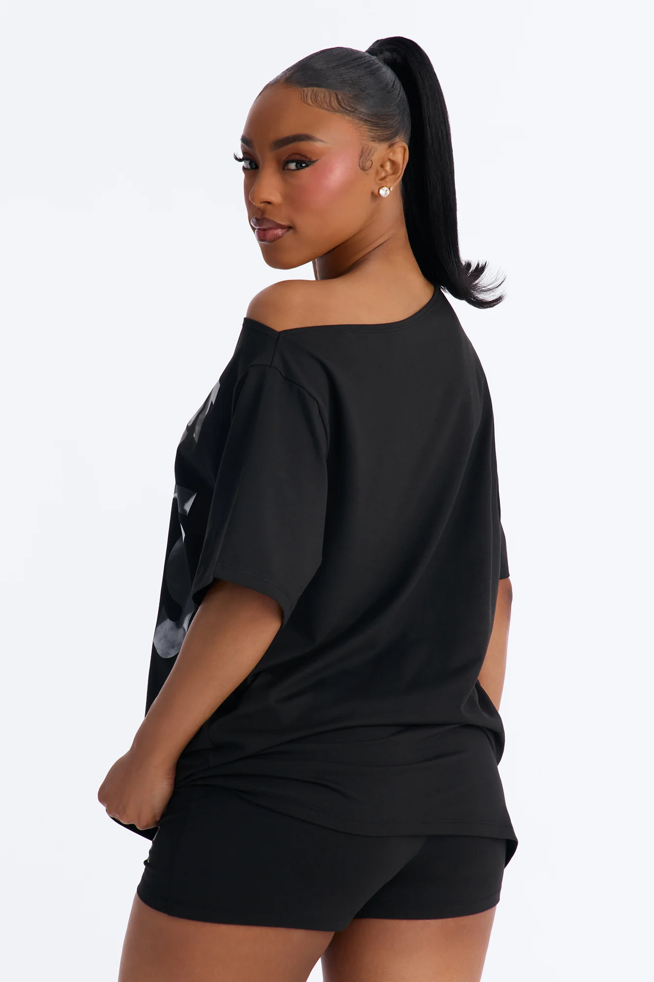 Tupac Against All Odds PJ Short Set - Black/White - Image 3