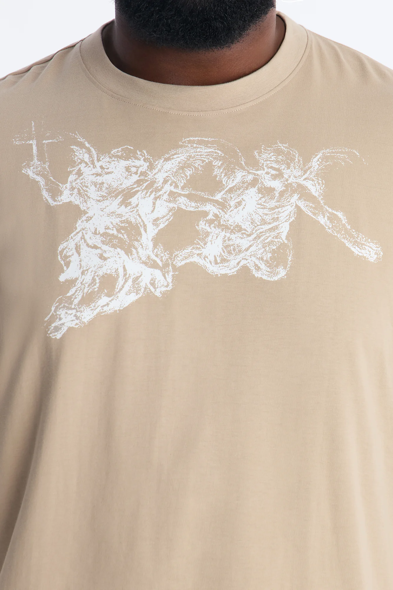 Twofer Holy Spirit Long Sleeve Tee - Tan - Image 7