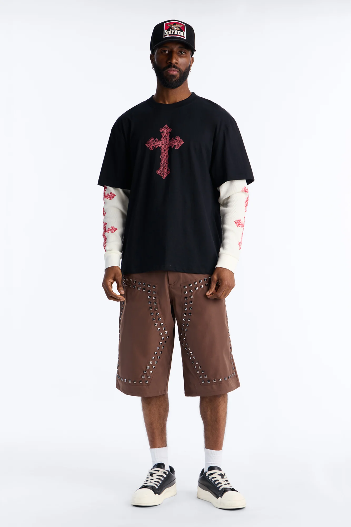 Twofer Through The Looking Glass Long Sleeve Tee - Black - Image 2