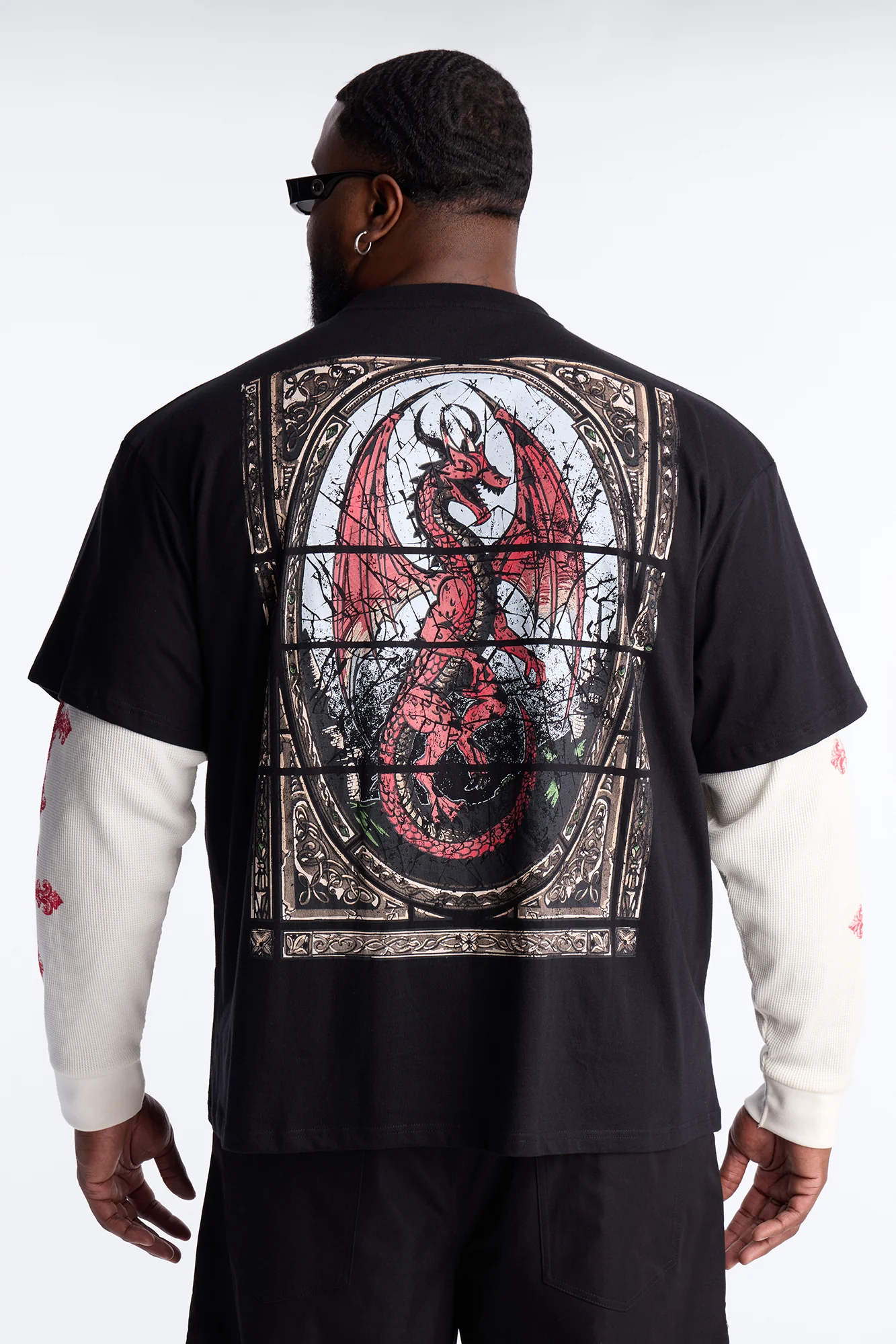 Twofer Through The Looking Glass Long Sleeve Tee - Black - Image 5