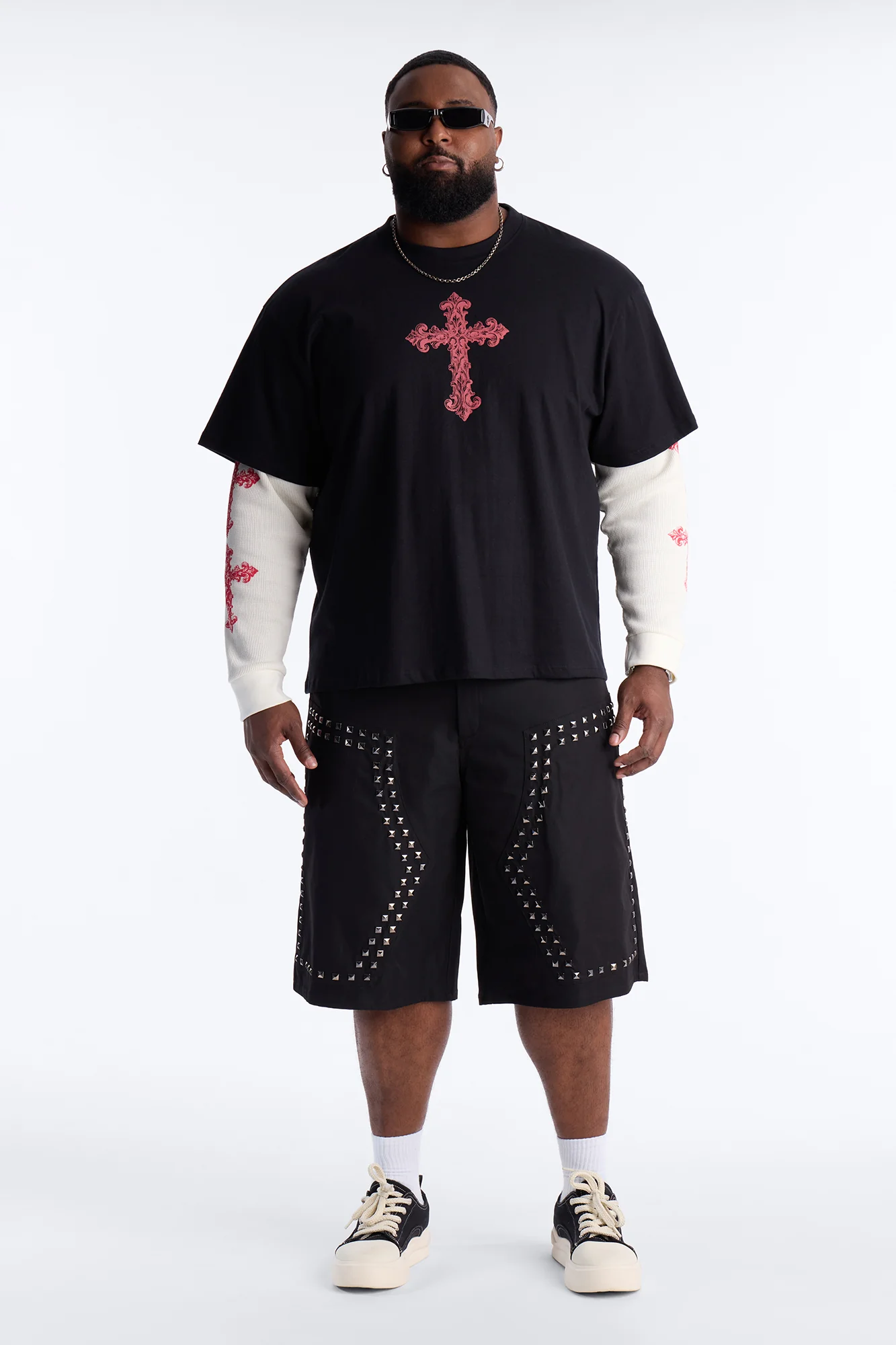 Twofer Through The Looking Glass Long Sleeve Tee - Black - Image 6