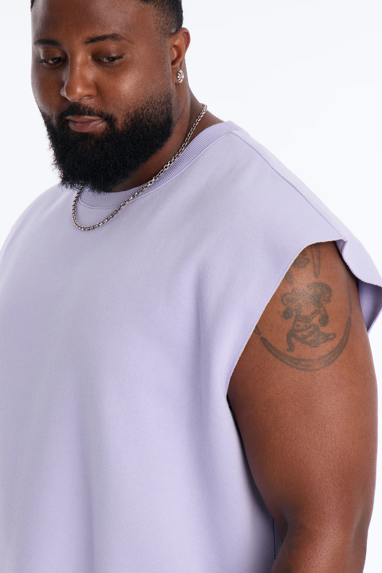 Tyson Relaxed Muscle Tee - Lavender - Image 6
