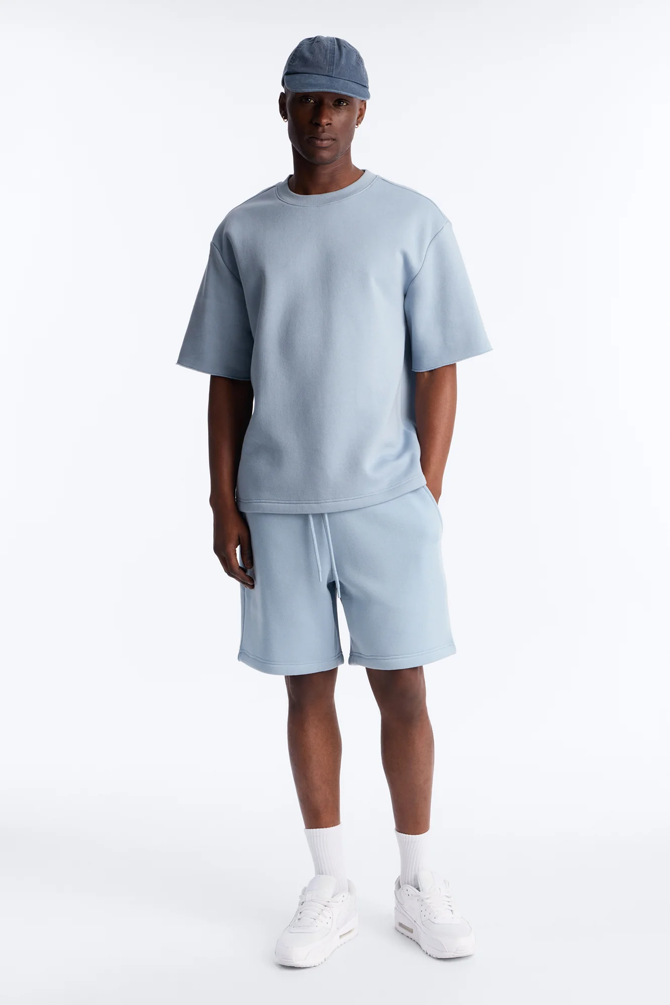 Tyson Sweatshort - Slate Blue - Image 2