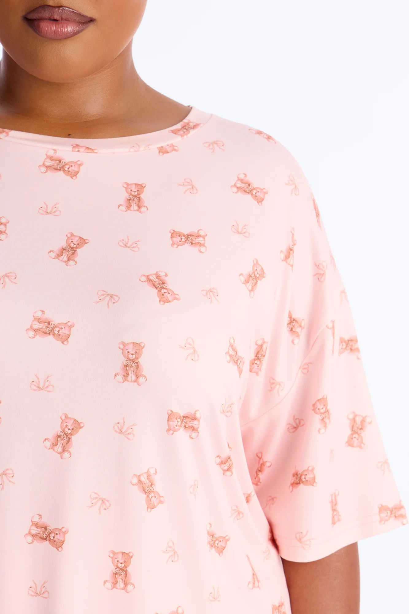 U R My Teddy Bear PJ Boxer Short Set - Pink/combo - Image 5