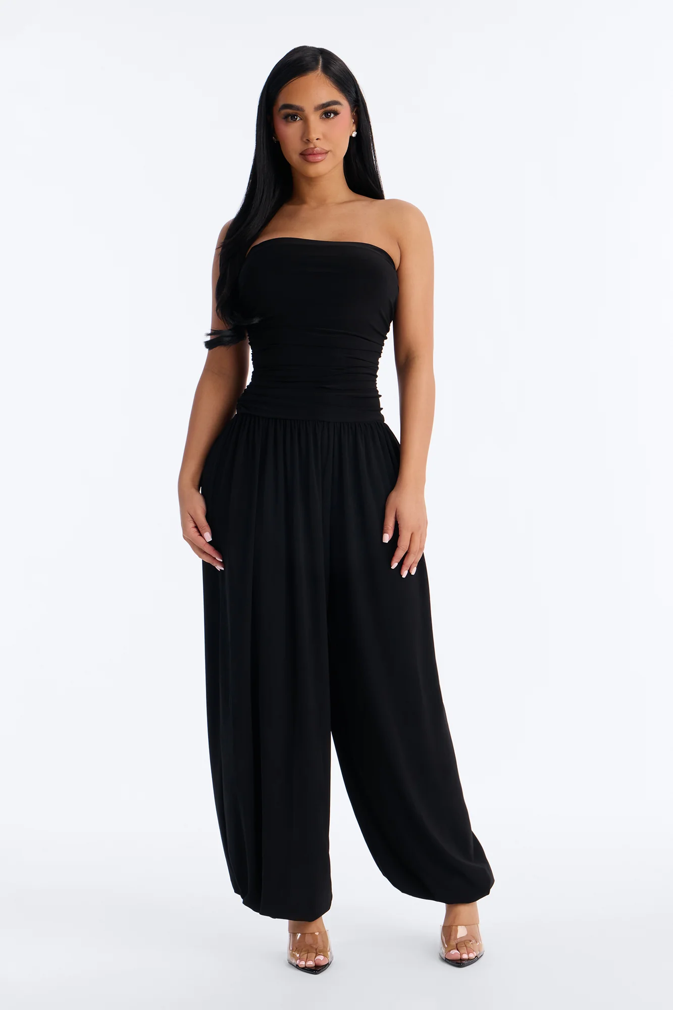 Uma Balloon Leg Jumpsuit - Black