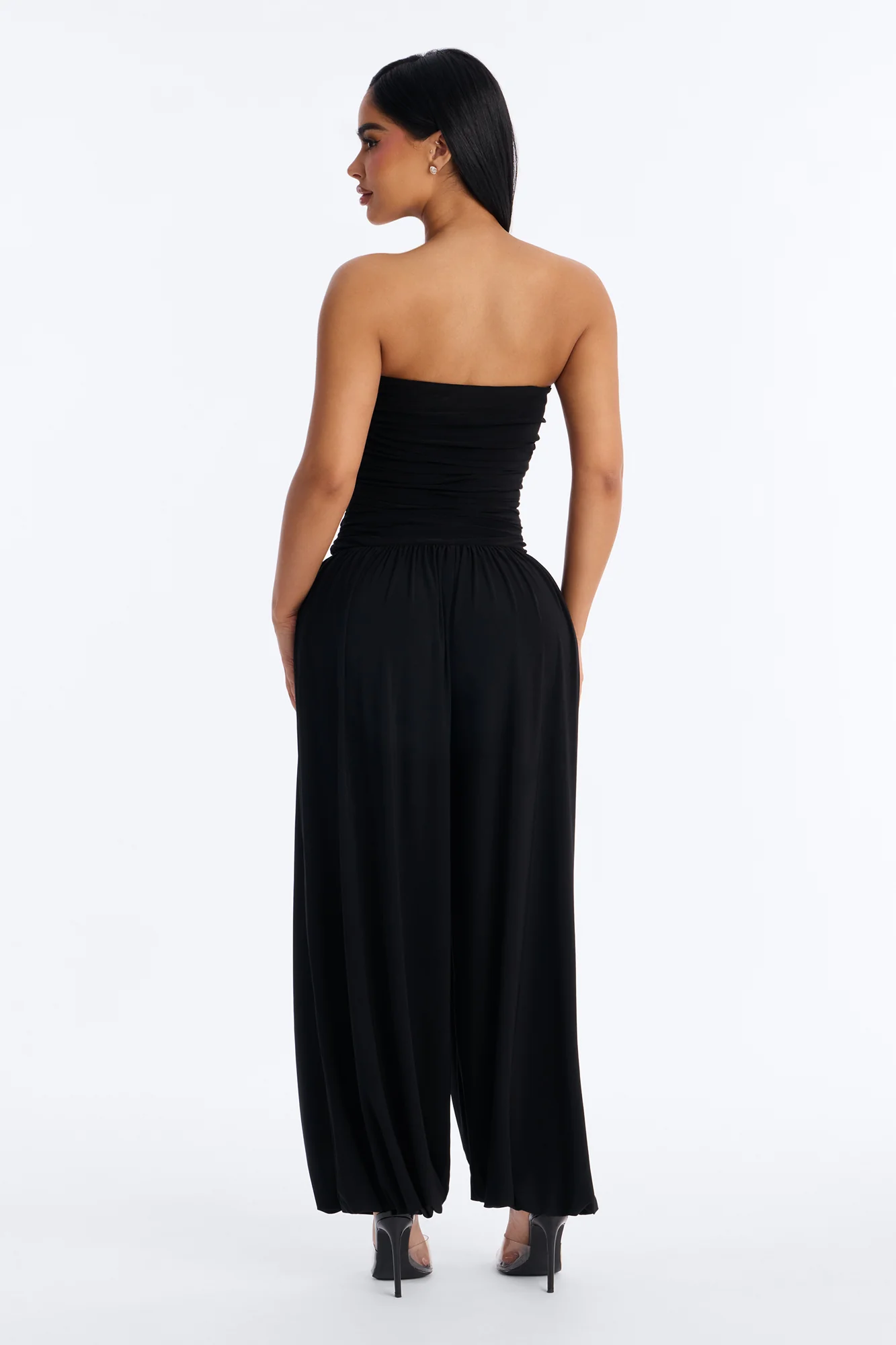 Uma Balloon Leg Jumpsuit - Black - Image 3