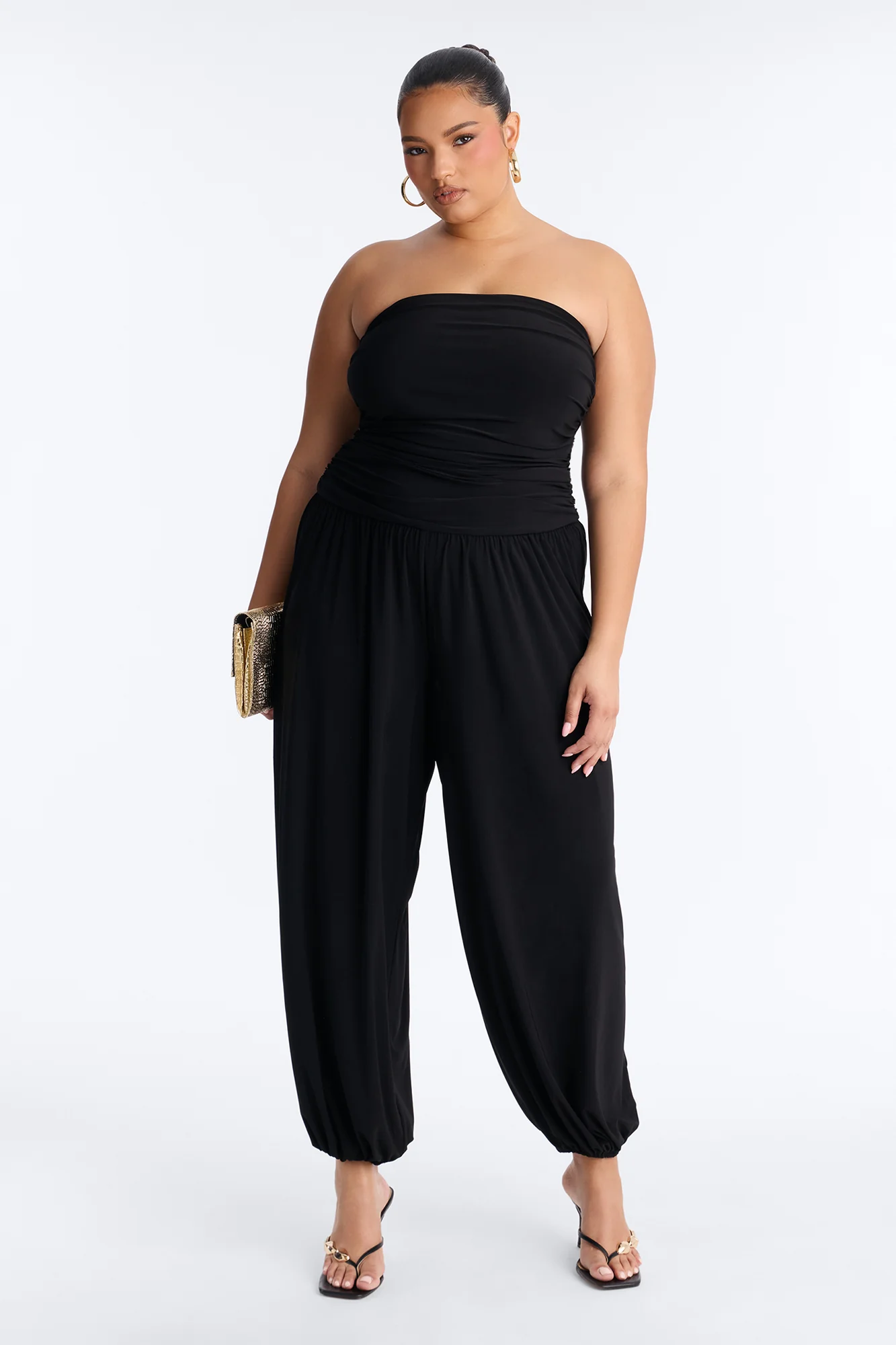Uma Balloon Leg Jumpsuit - Black - Image 4