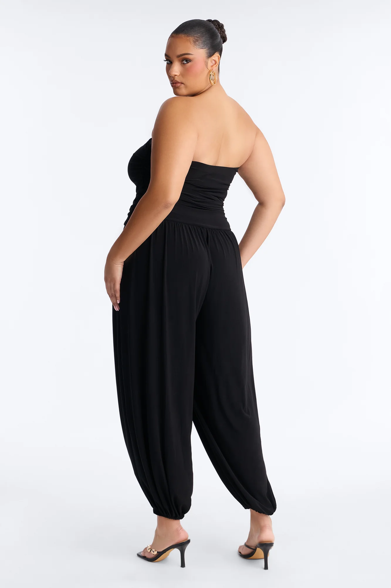 Uma Balloon Leg Jumpsuit - Black - Image 6