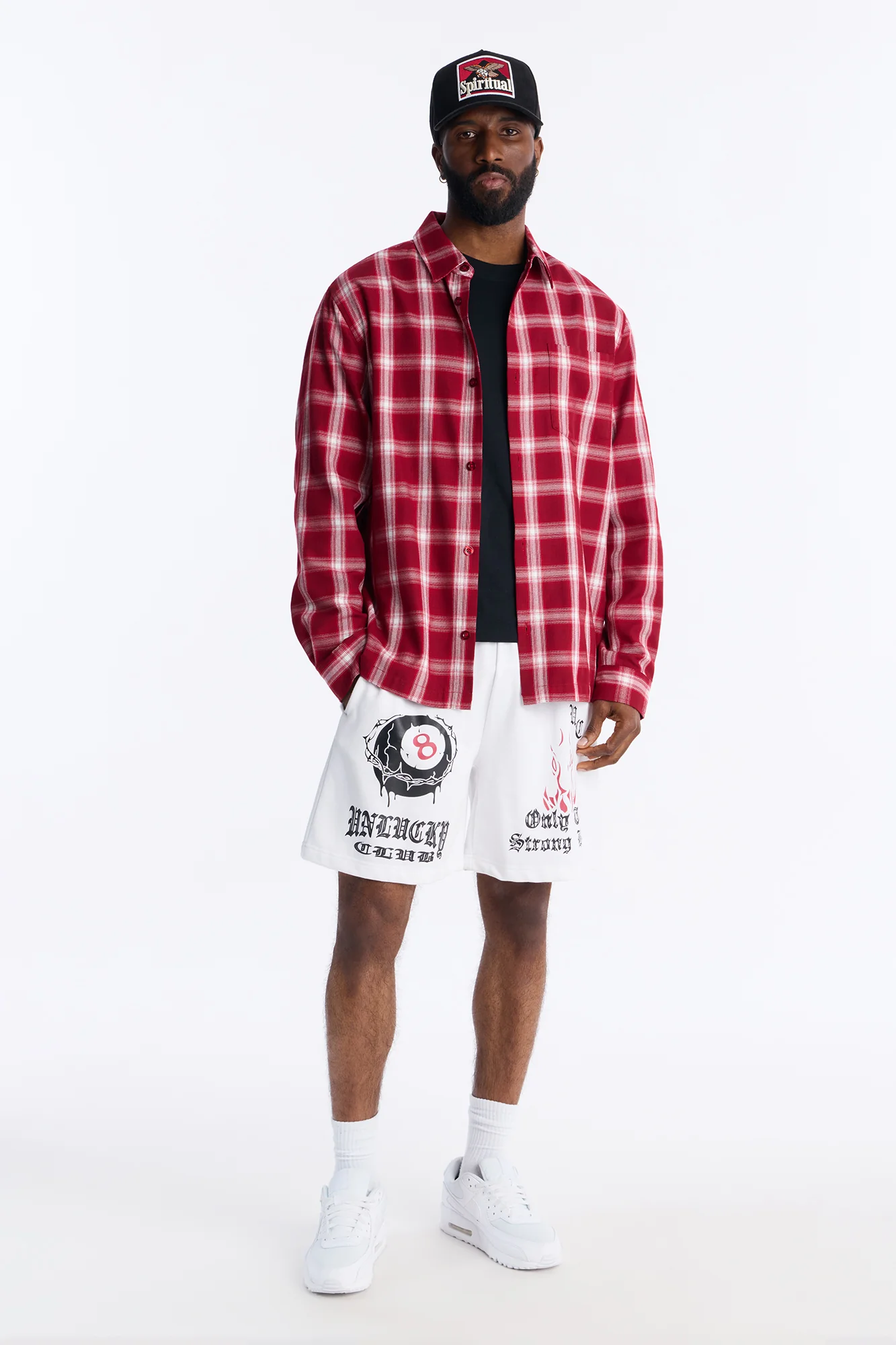 Unlucky Club Sweatshorts - White - Image 2